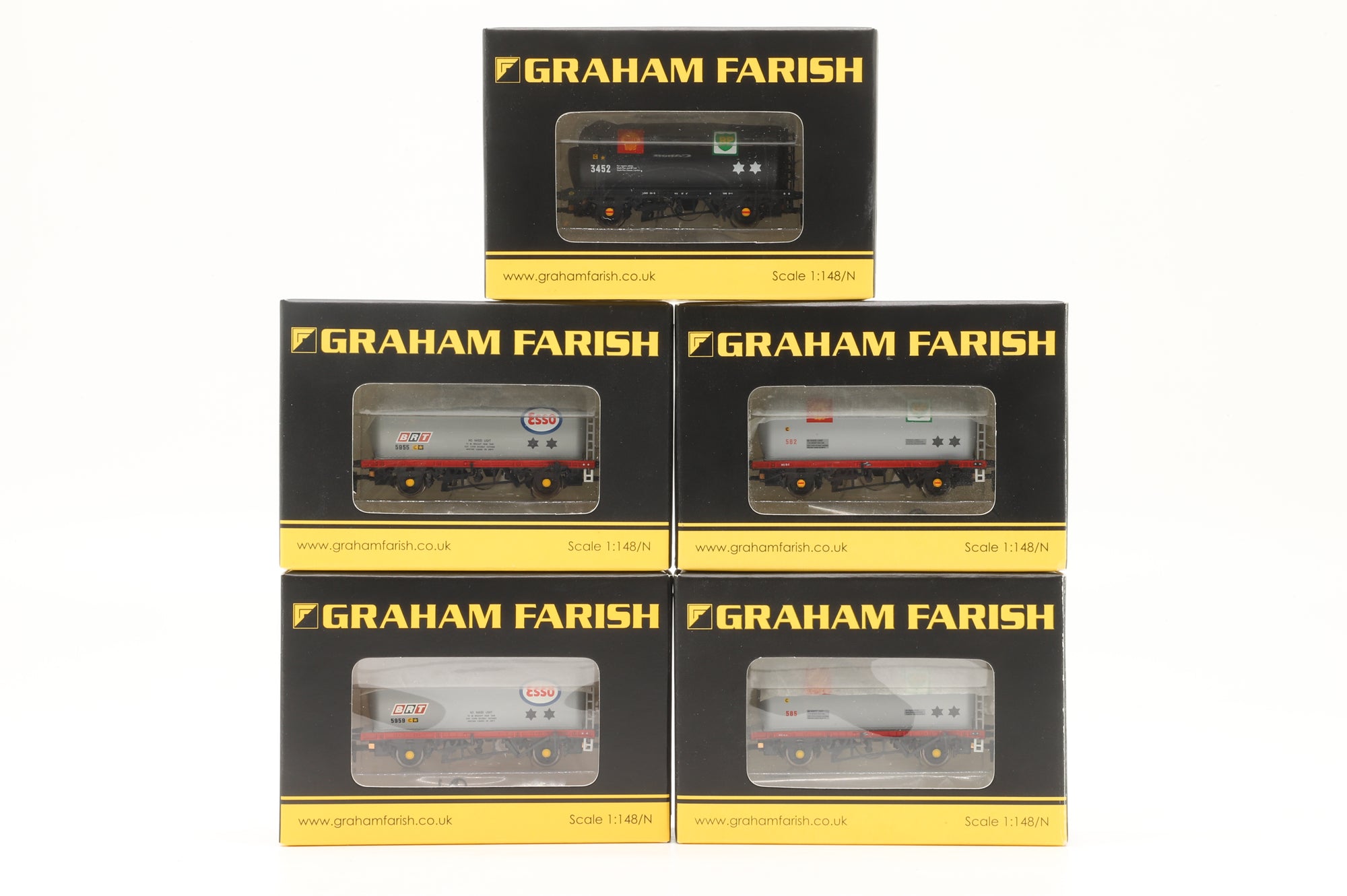Graham Farish N Rake of 5 TTA Tank Wagons