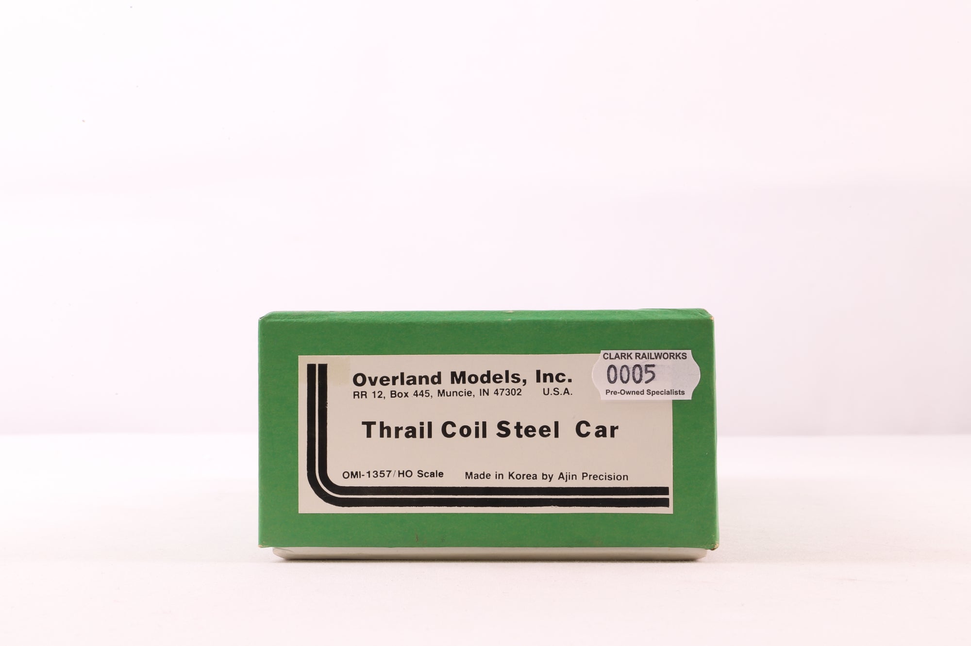 Overland Models HO Brass OMI-1357 Thrail Coil Steel Car '91905' Weathered