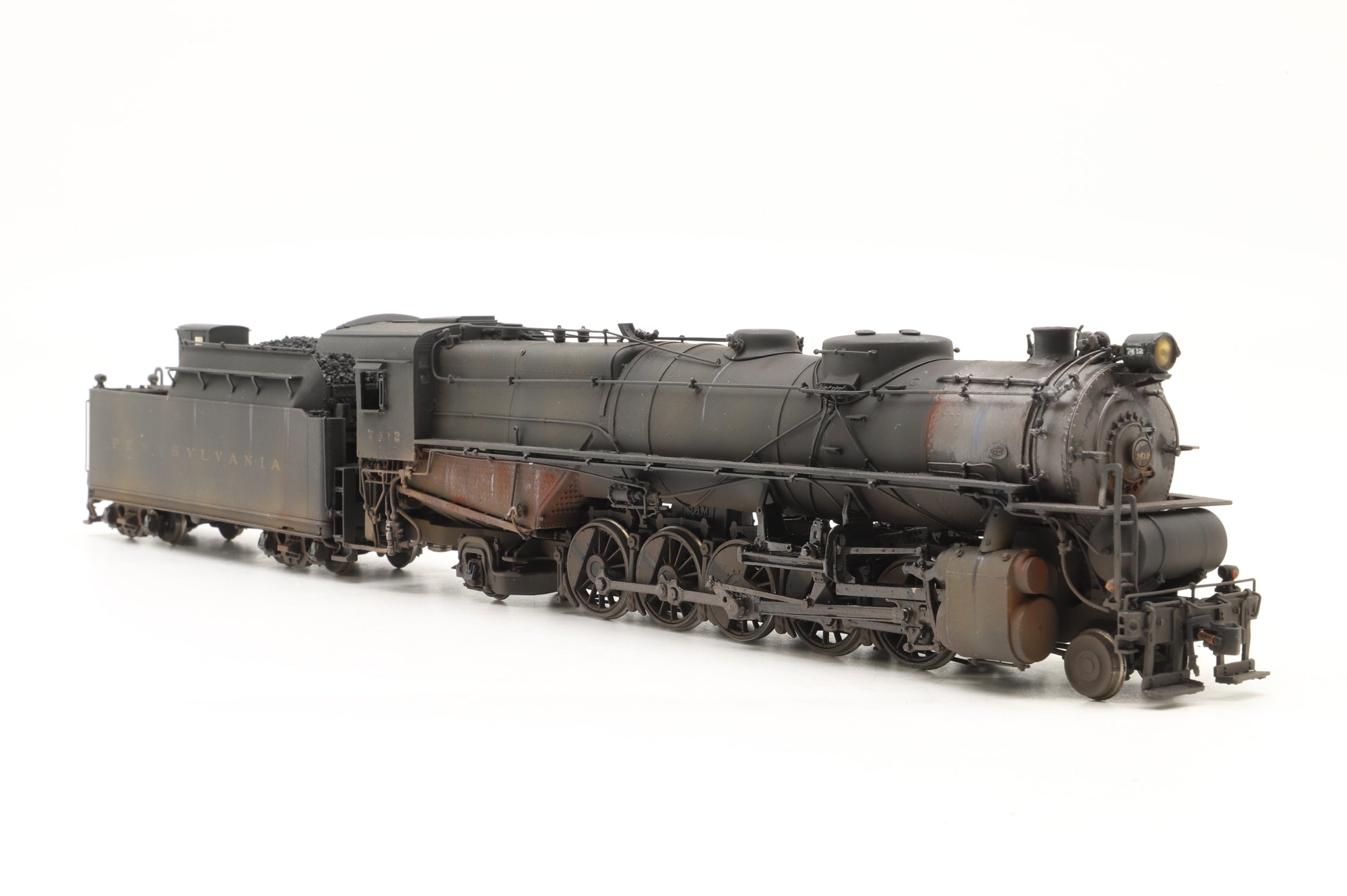 Challenger Imports Ltd HO Brass 2130.1 Pennsylvania Railroad Class N1 2-10-2 '7418' Weathered Factory Painted