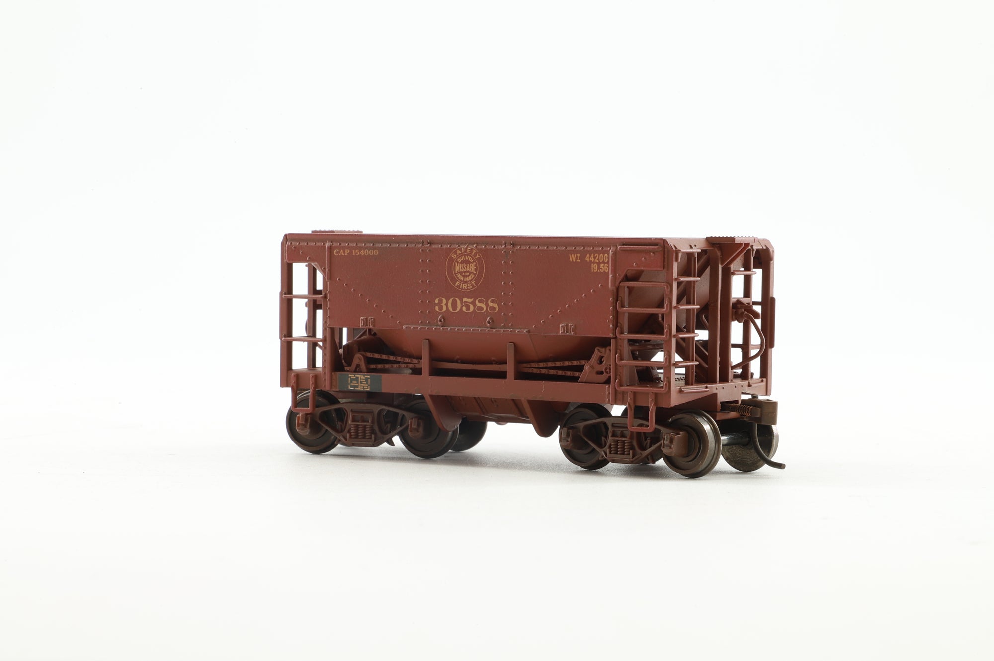 Model Power HO 1908 Metaltrain Rake of 6 C&NW U-29 Metal Ore Car Road, Re-Number & Crest
