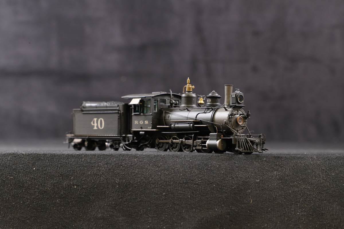 Blackstone HOn3 C-19 Class 2-8-0 &#39;40&#39; Narrow Gauge Steam Locomotive Weathered, DCC Sound