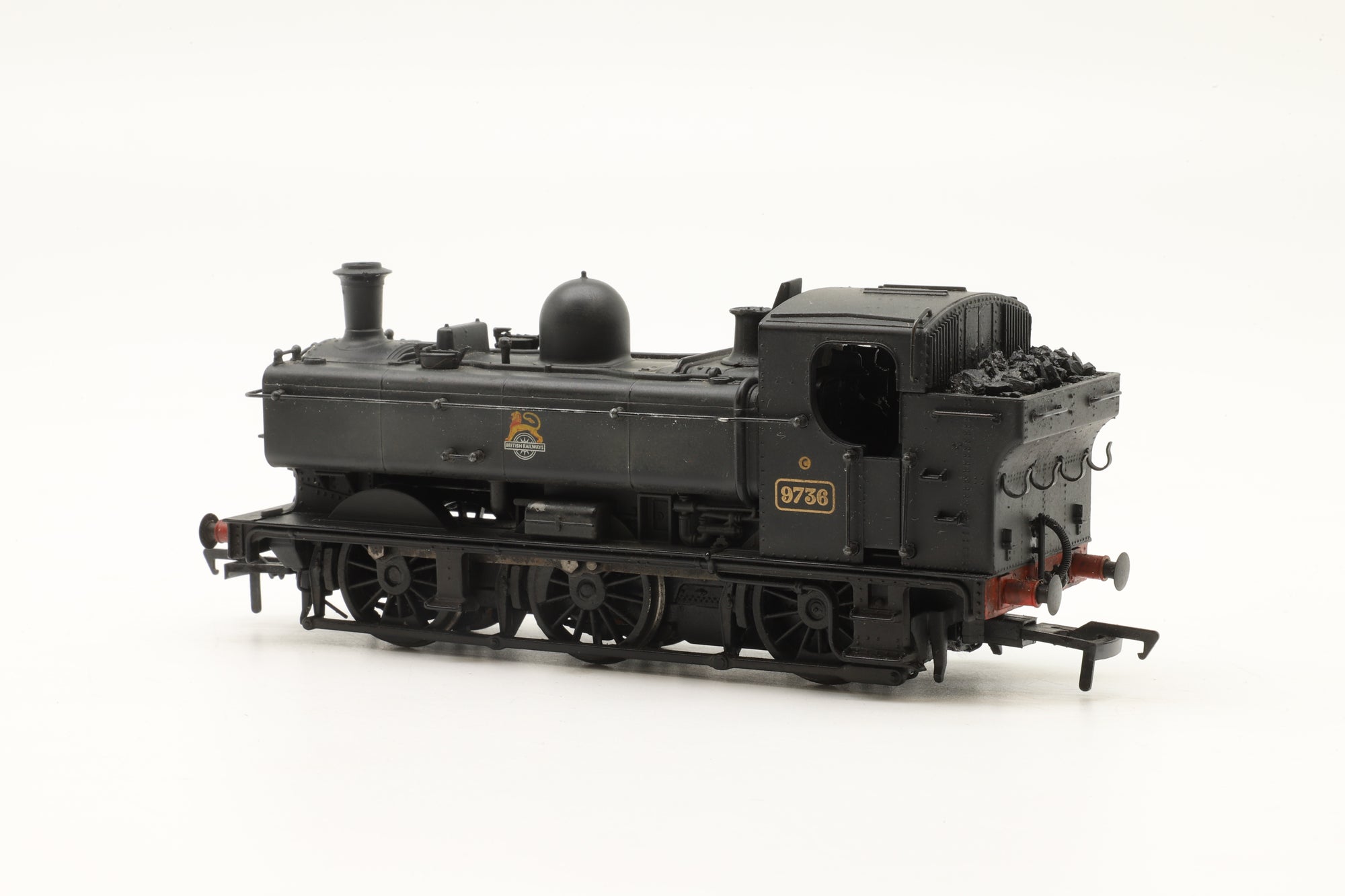 Bachmann OO Pannier Tank '9736' BR Black E/C Weathered DCC Fitted