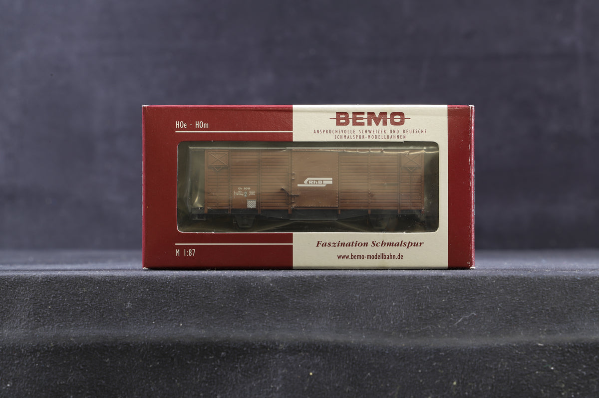 Bemo HOm Rake Of 5 RHB/ DFB Wagons Inc. 2283 297, 100, 2254 114, 112 &amp; 2250 129