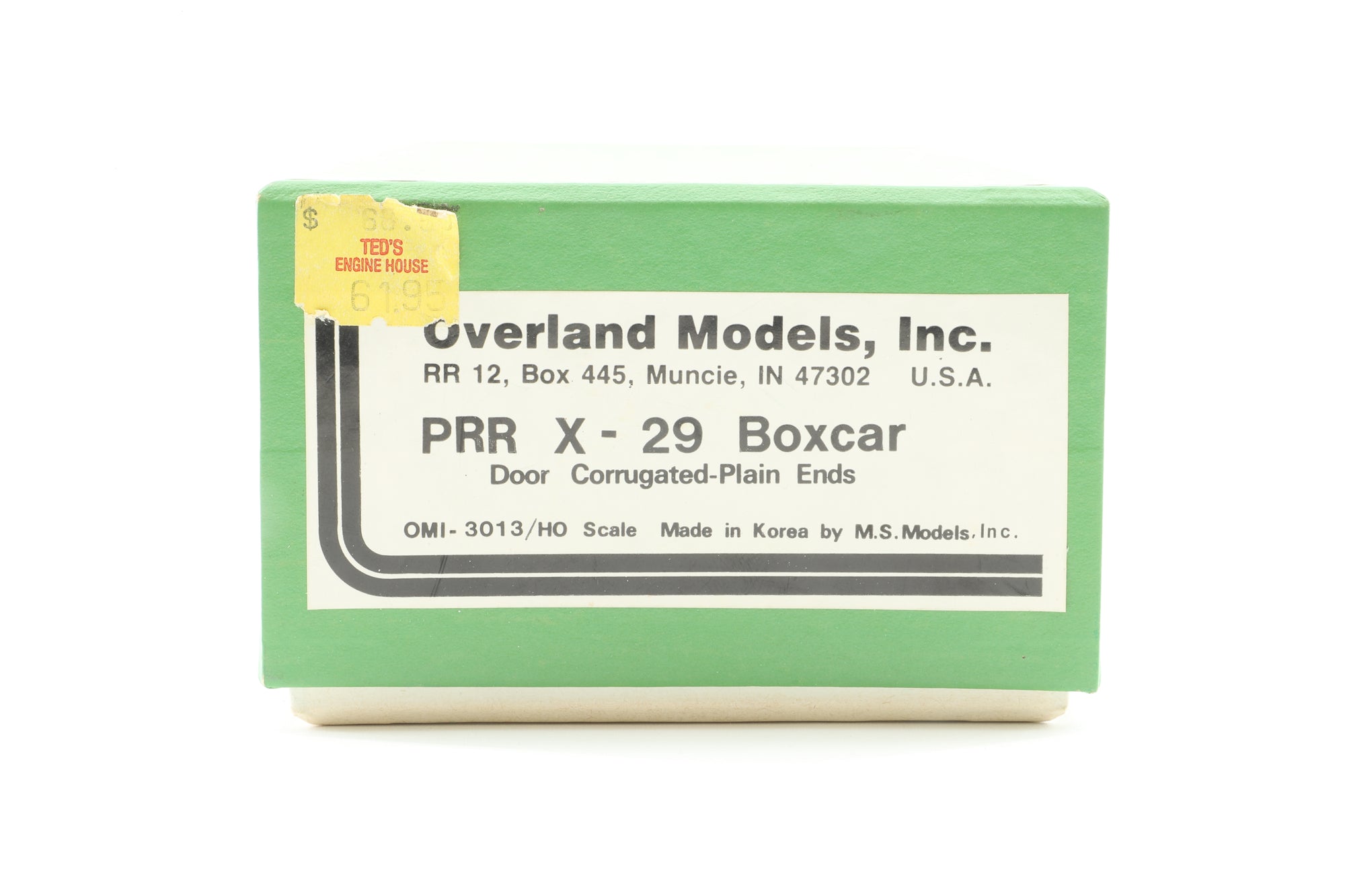 Overland Models HO Brass 3013 X-29 Boxcar No.2290 in PRR Brown