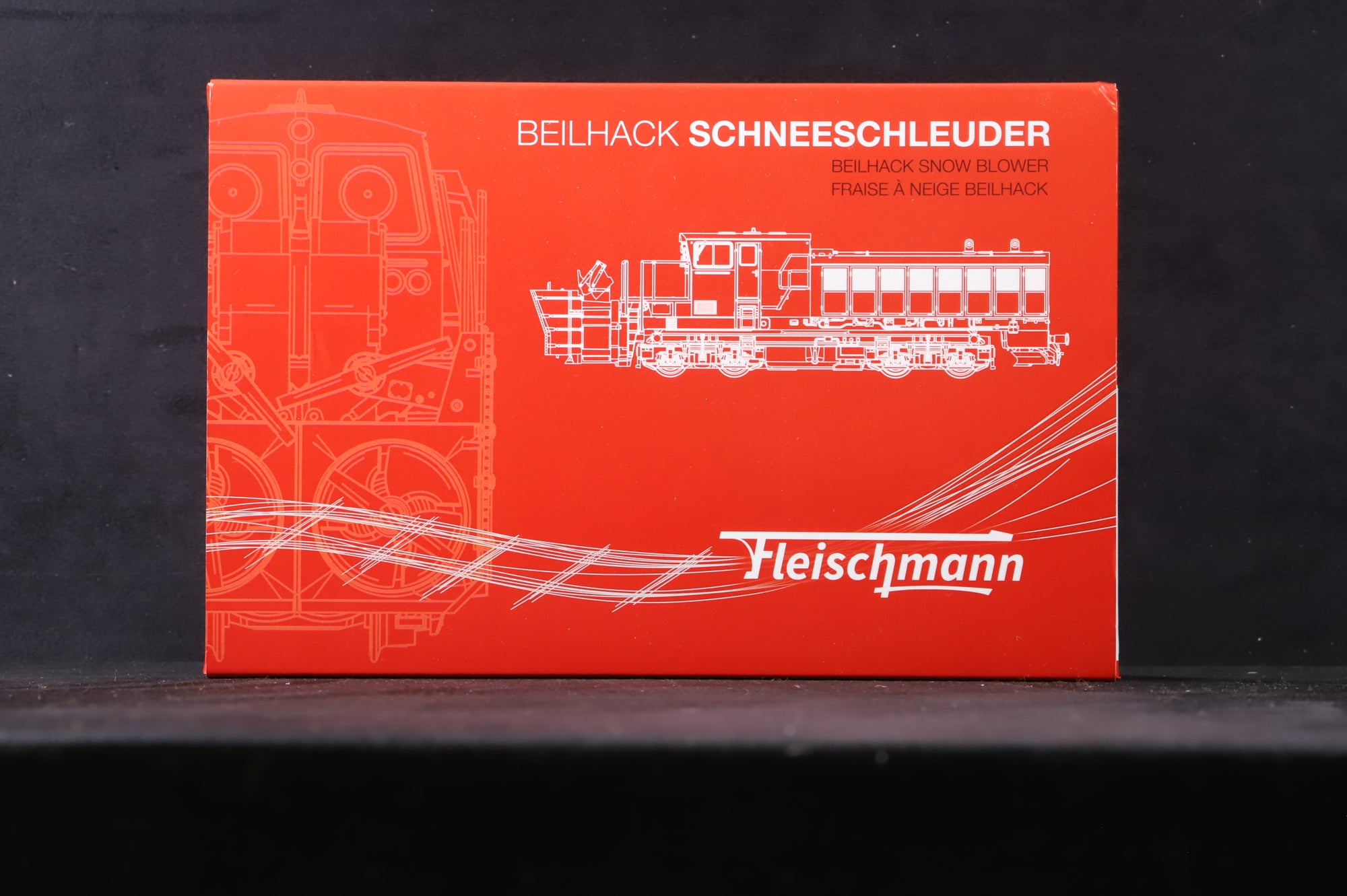Fleischmann N Gauge 7370001 Beilhack Snow Blower in DB Red - DCC Sound/Functional Blower