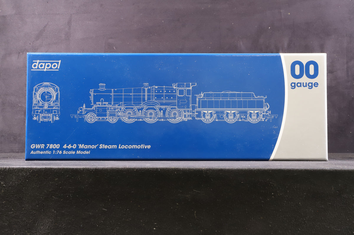 Dapol OO 4S-001-006S Draycott Manor &#39;7810&#39; BR Lined Green Small E/Crest, DCC Sound