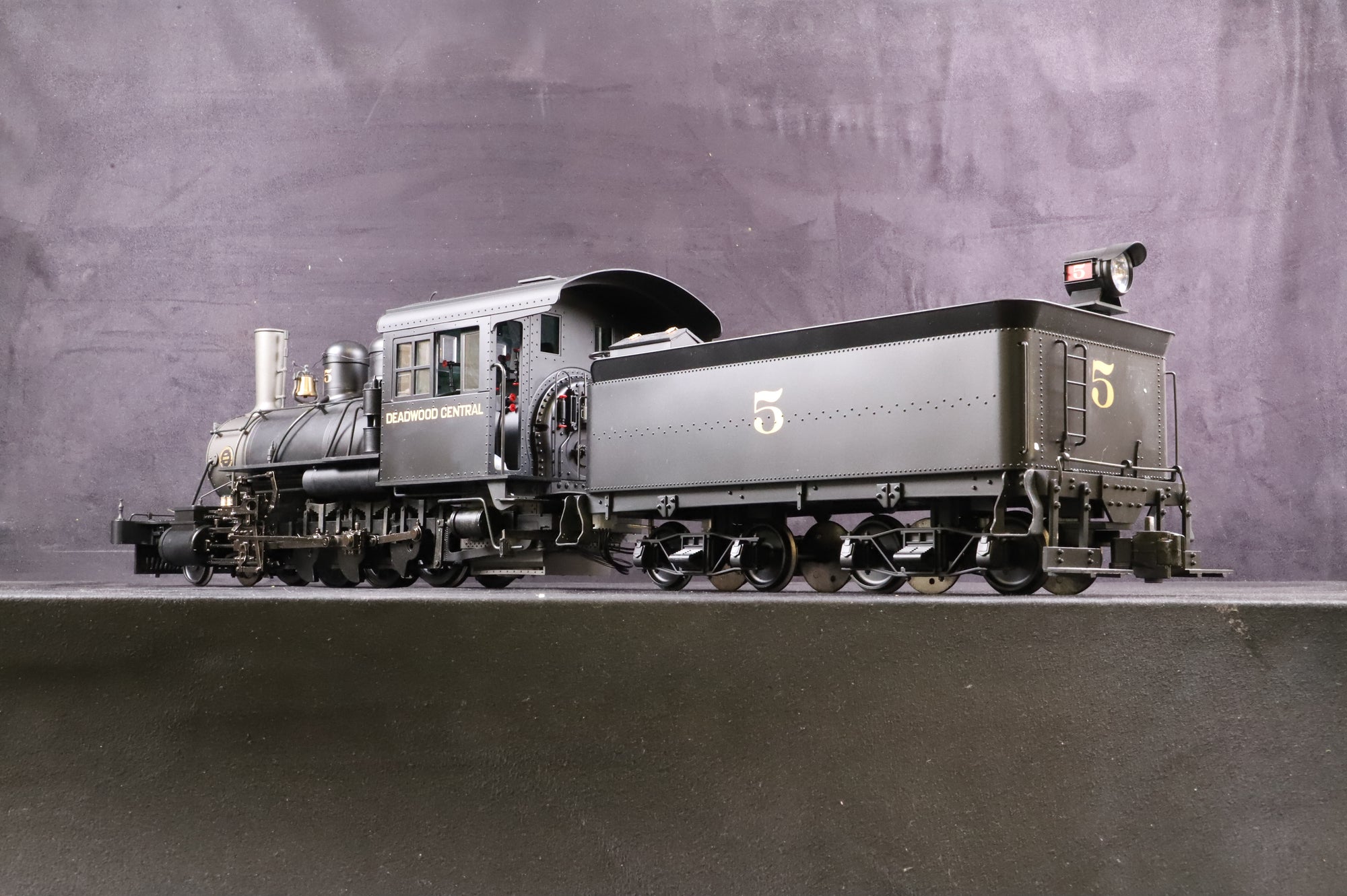 Spectrum/Bachmann G Scale 81295 2-8-0 Narrow Gauge Consolidation Loco No.5 in Deadwood Central Black