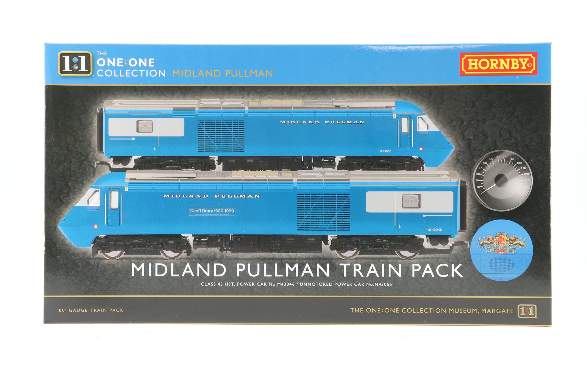 Hornby OO R30077 Class 43 HST Set M43046/43055 in Midland Pullman Livery