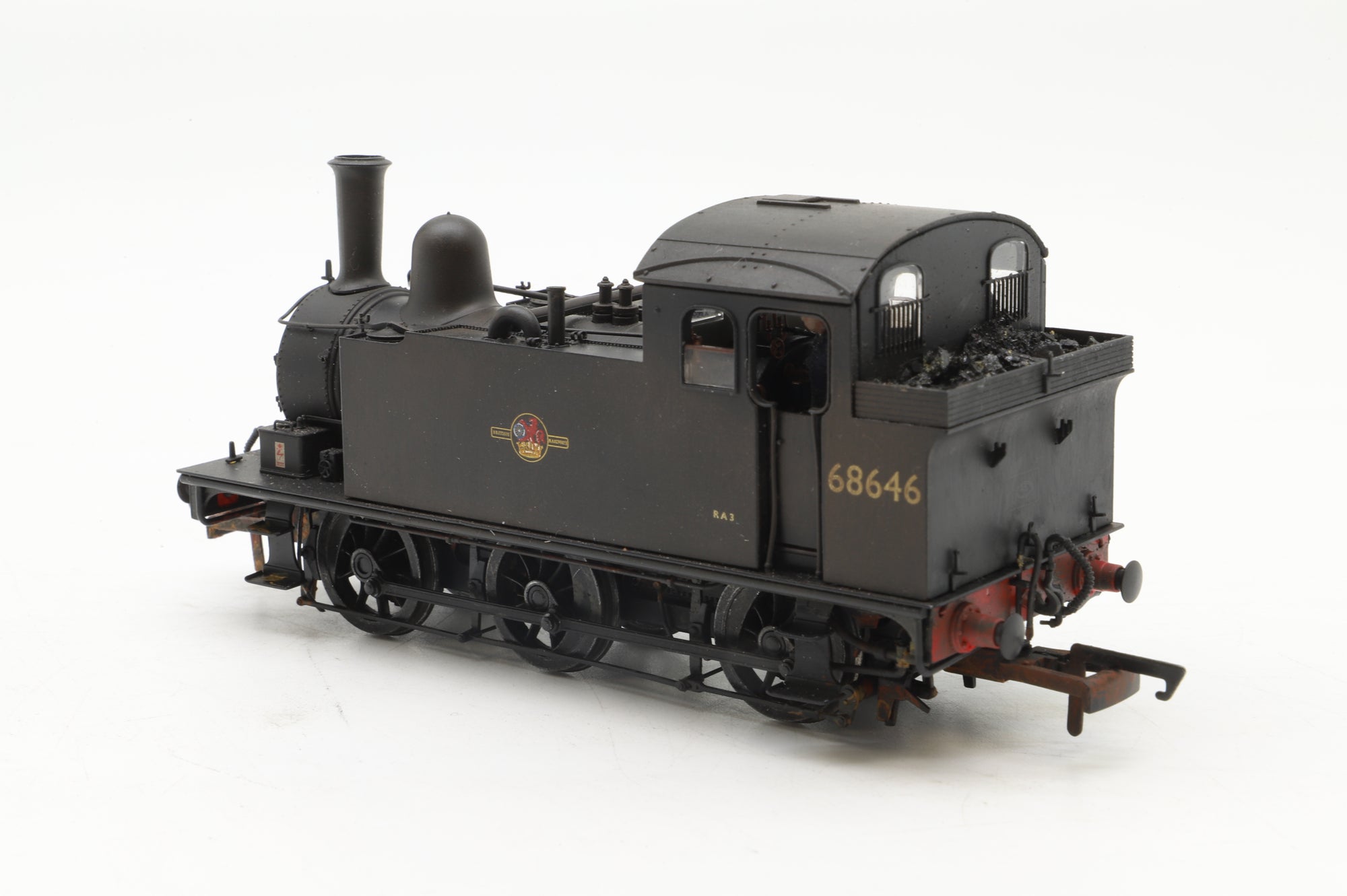 Accurascale OO ACC2441 Hill J68 Class #68646 in BR Black w/ Late Crests - DCC Sound & Weathered