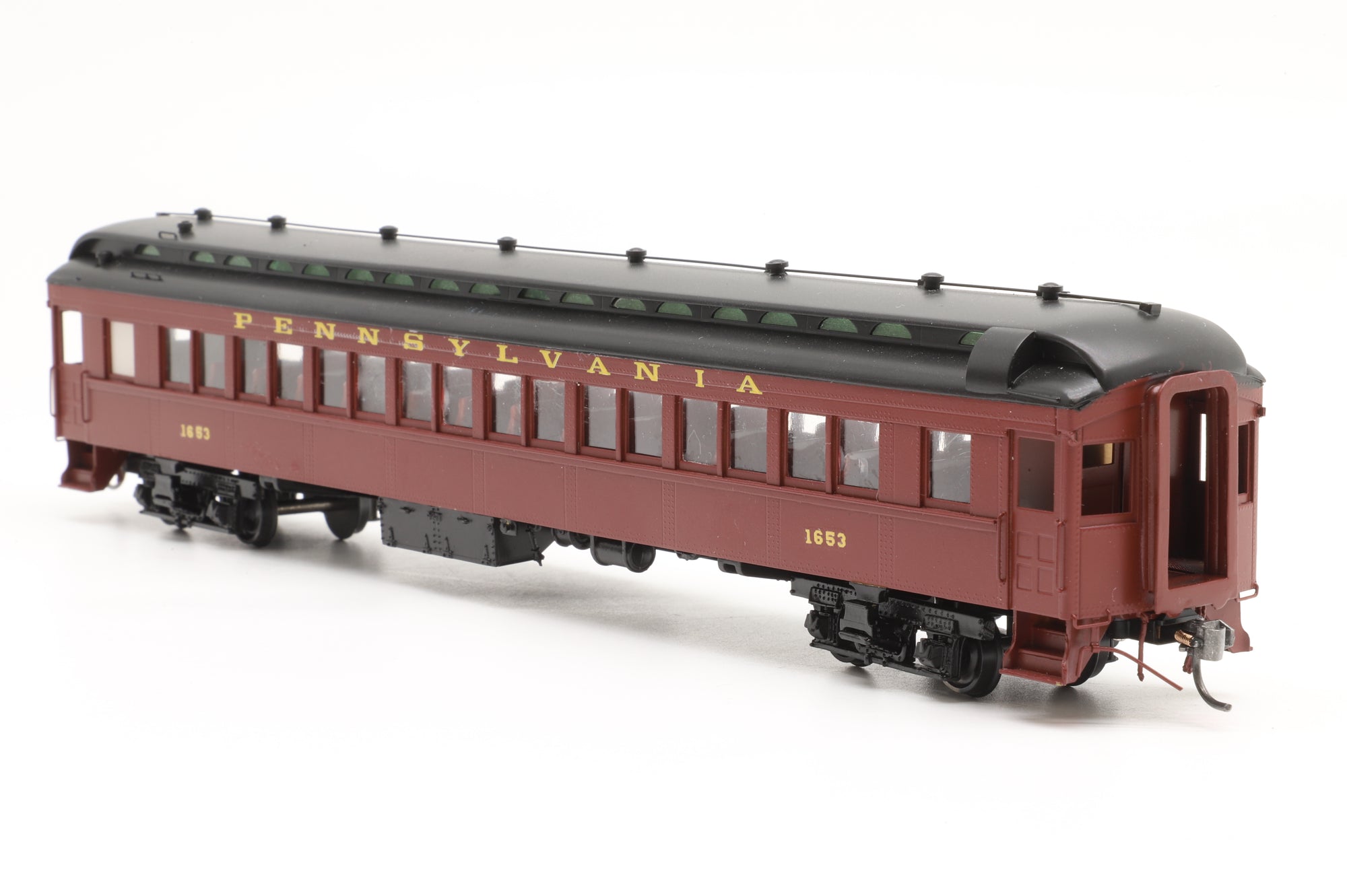 Railworks Ltd HO Brass PRR P-58 Steel Coach Factory Painted Custom Transfers