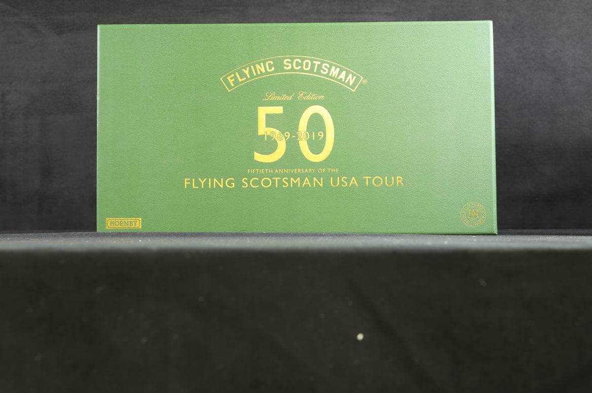 Hornby OO R3738 LNER Class A3 &#39;Flying Scotsman&#39; &#39;4472&#39; USA Tour 1969 50TH Anniversary 18CT Gold Plated Ltd Ed. 687/1000