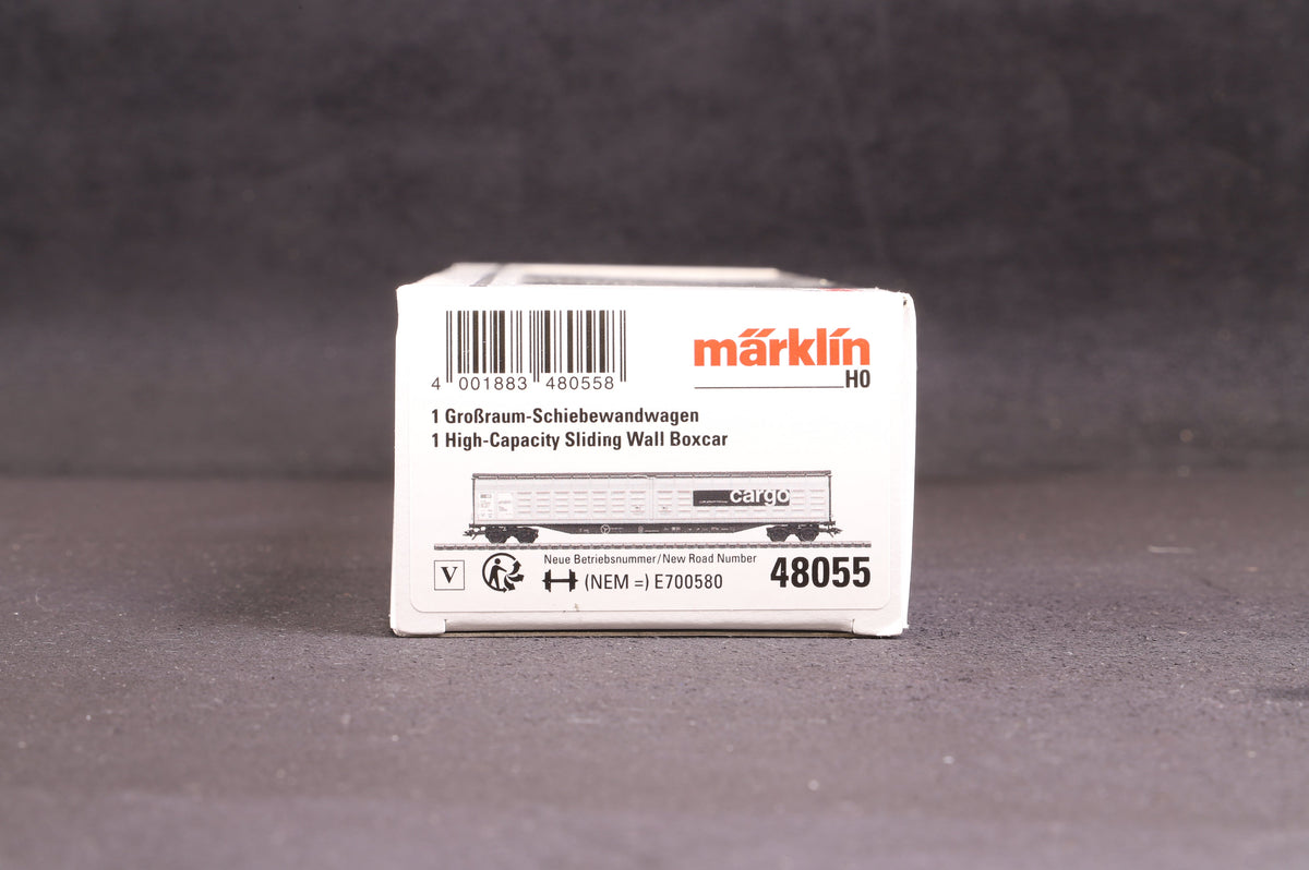 Marklin HO 48055 SBB High Capacity Sliding Wall Boxcar &#39;CARGO&#39;