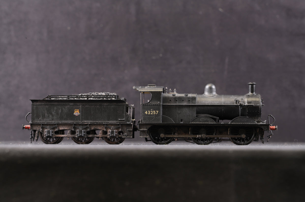 Bachmann OO 31-626A Class 3F &#39;43257&#39; BR Black E/C Weathered, DCC Sound