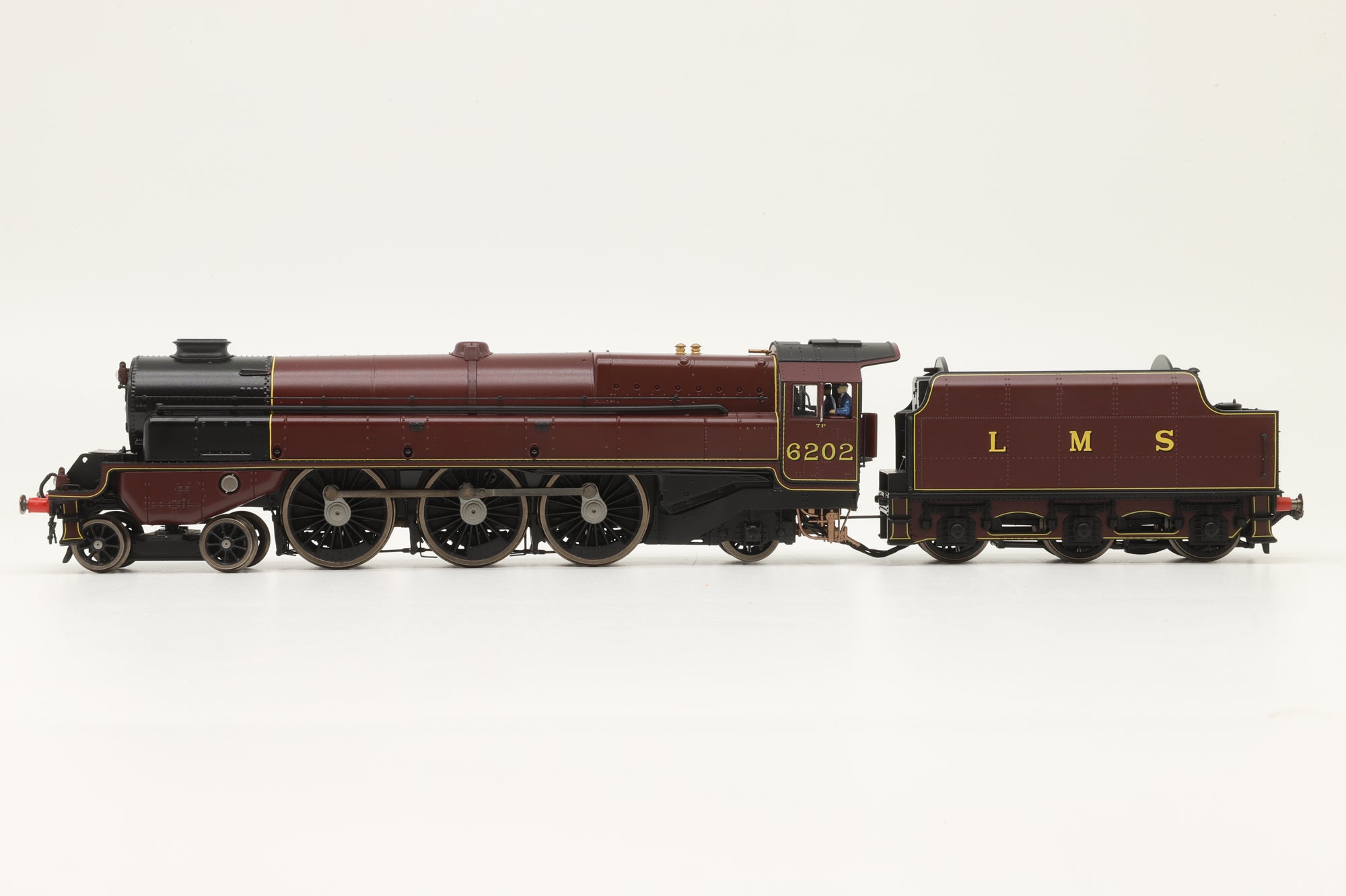 Hornby OO R30134 LMS Princess Royal Class 'The Turbomotive' 4-6-2 '6202', DCC Sound