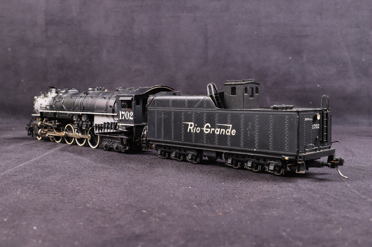 United Scale Models HO Denver &amp; Rio Grande 4-8-4 &#39;1702&#39;, Custom Painted Brass