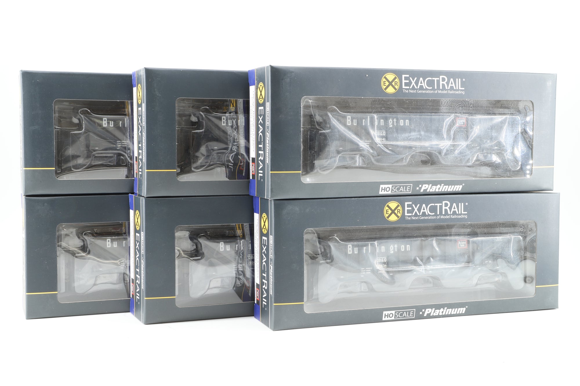 Exact Rail HO Rake Of 6 C,B&Q Bethlehem Hopper Wagons Inc. EP814546, EP8145423, EP814545, EP814544, EP814542 & EP8145412