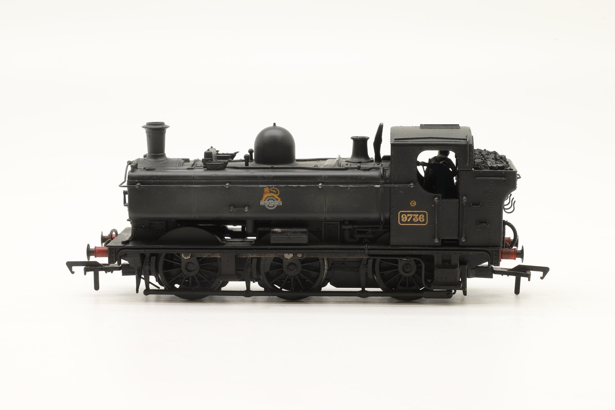 Bachmann OO Pannier Tank '9736' BR Black E/C Weathered DCC Fitted