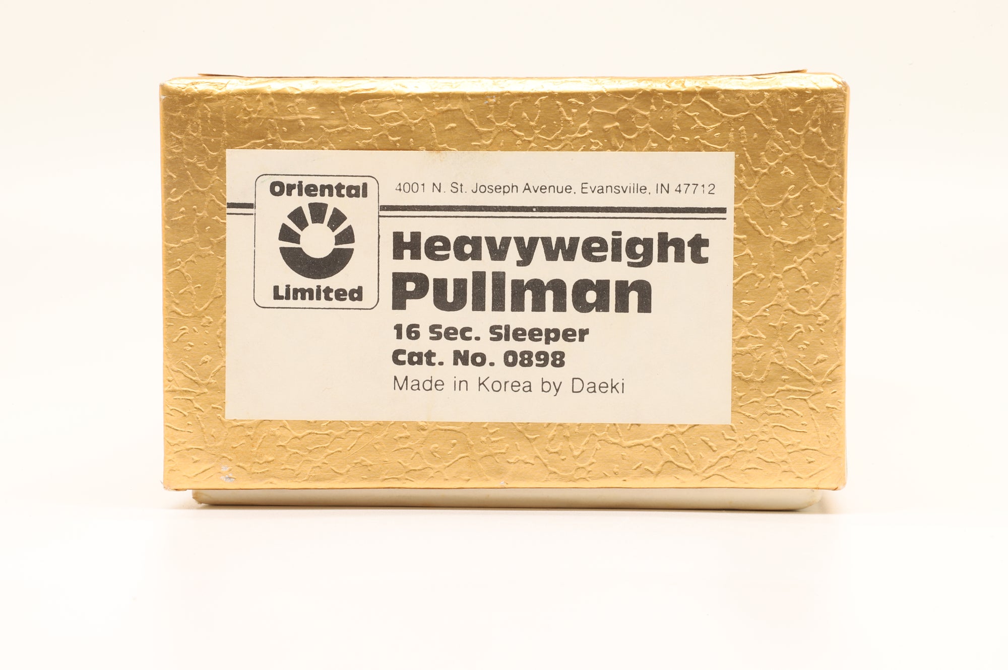 Oriental Limited HO Brass 0898 Heavyweight Pullman Sleeper Unpainted
