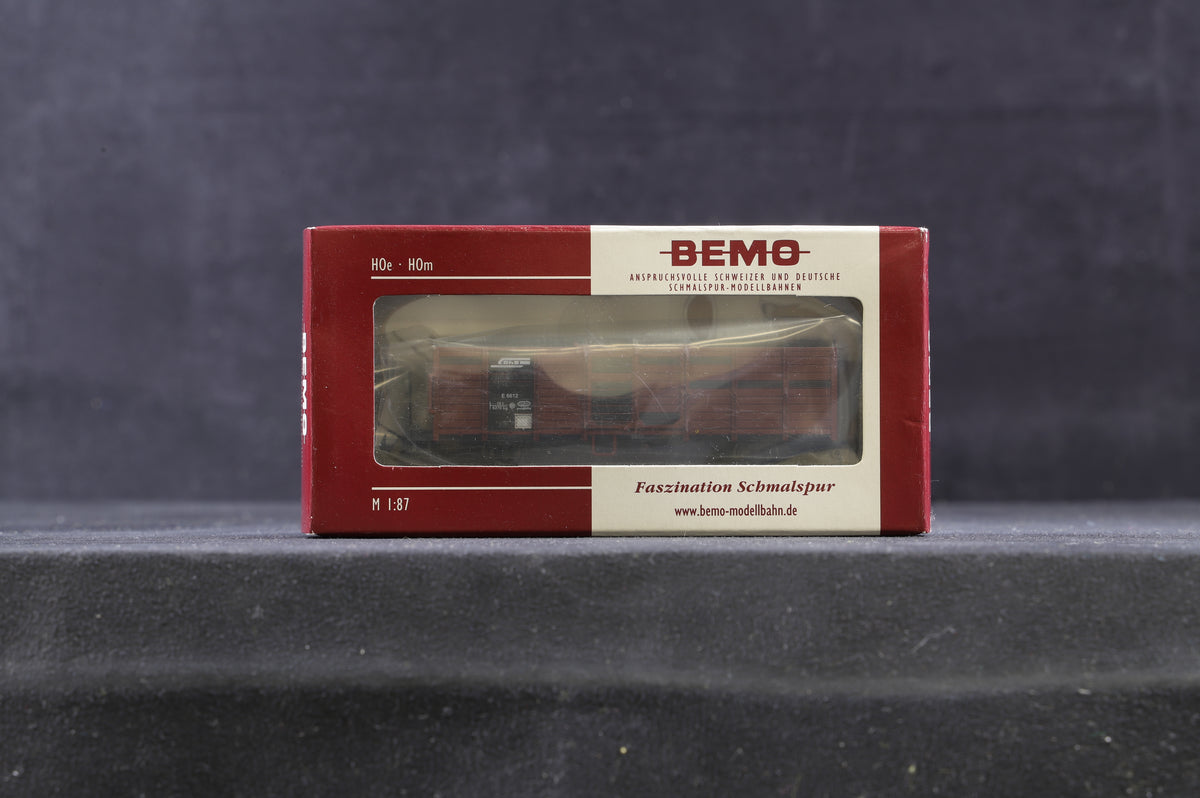 Bemo HOm Rake Of 5 RHB/ DFB Wagons Inc. 2283 297, 100, 2254 114, 112 &amp; 2250 129