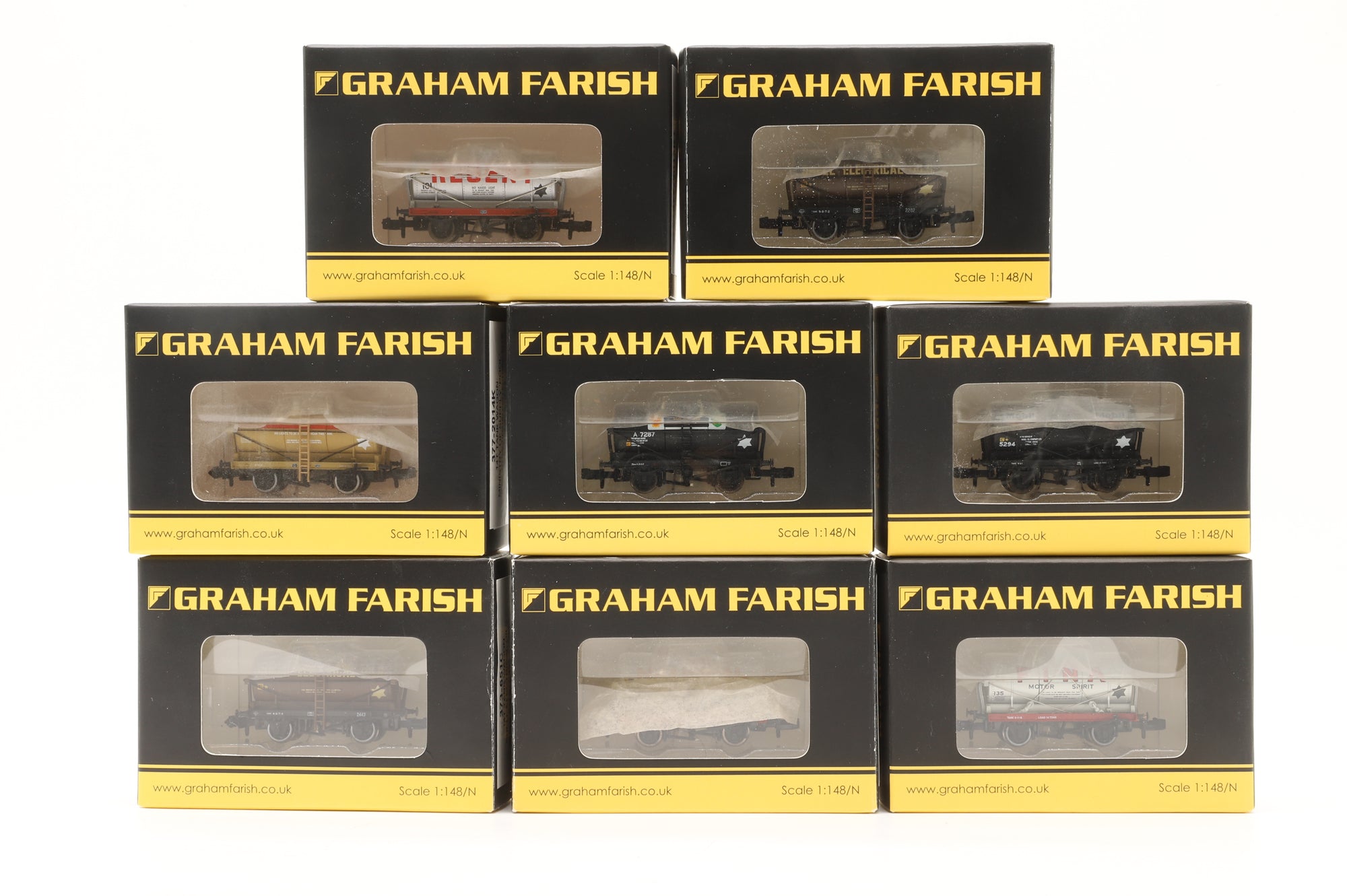 Graham Farish N Rake of 14T Tank Wagons