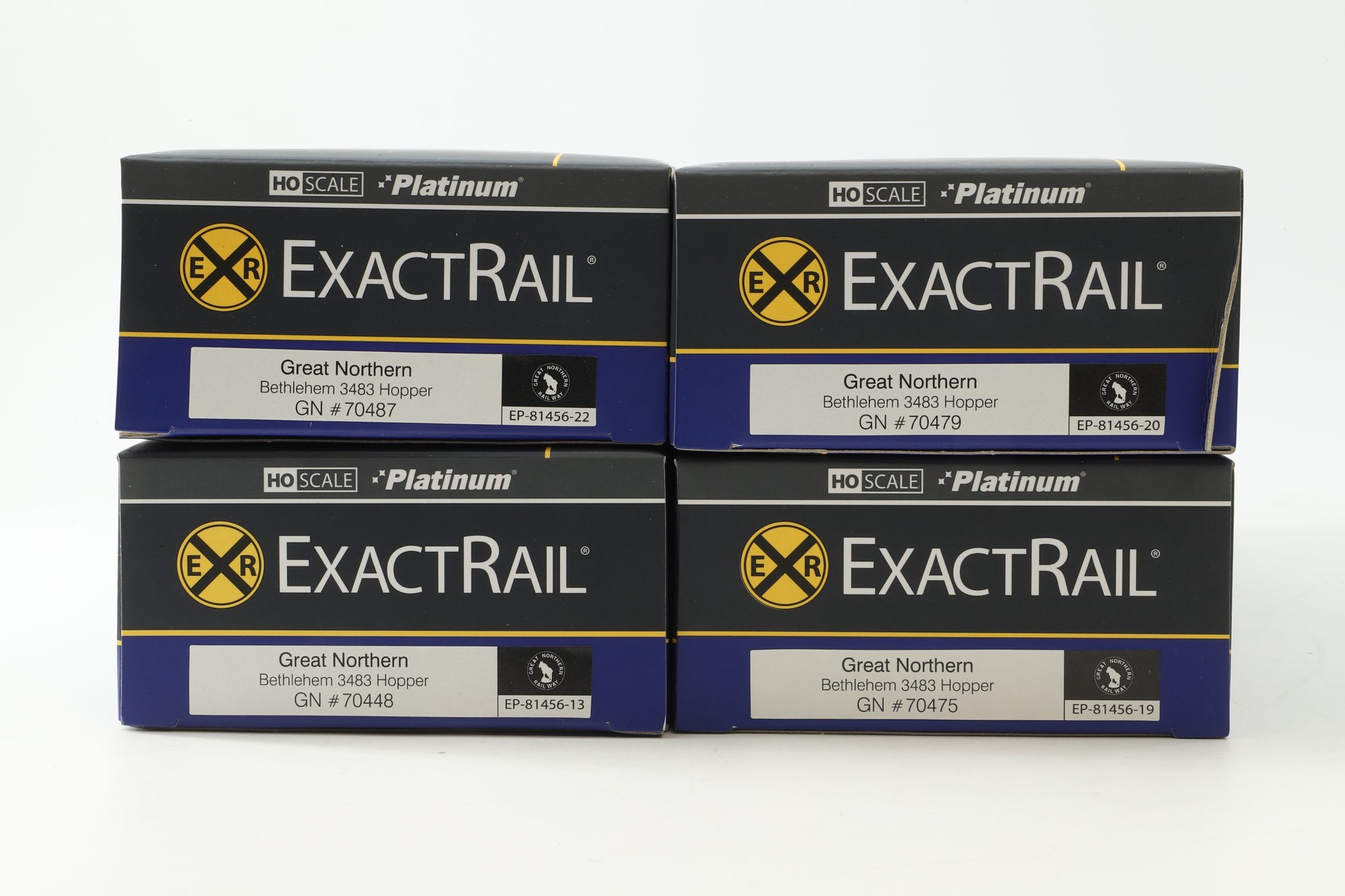 Exact Rail HO Rake Of 4 GN Bethlehem Hopper Wagons Inc. EP81456-19, 81456-22, 81456-20 & 81456-13