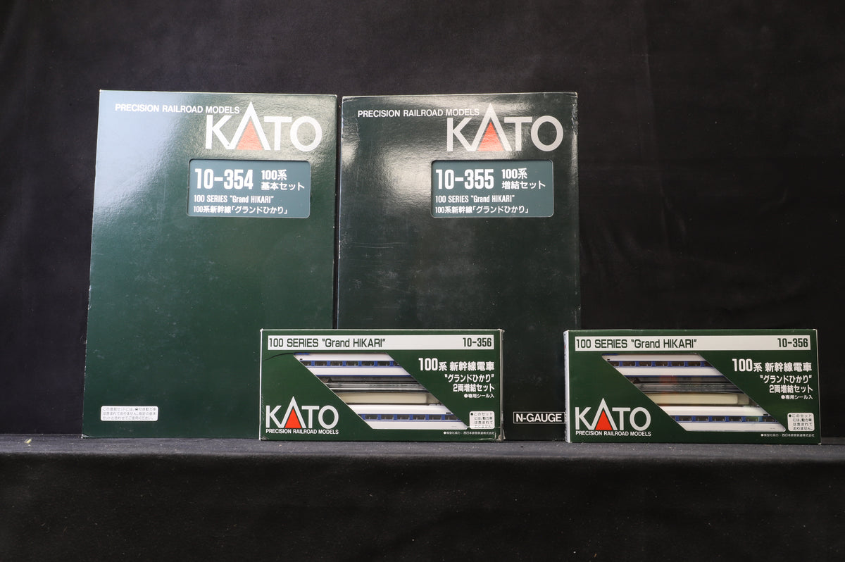 Kato N 10-354 100 Series Grand Hikari w/Add On Sets 10-355 &amp; 2 x 10-356
