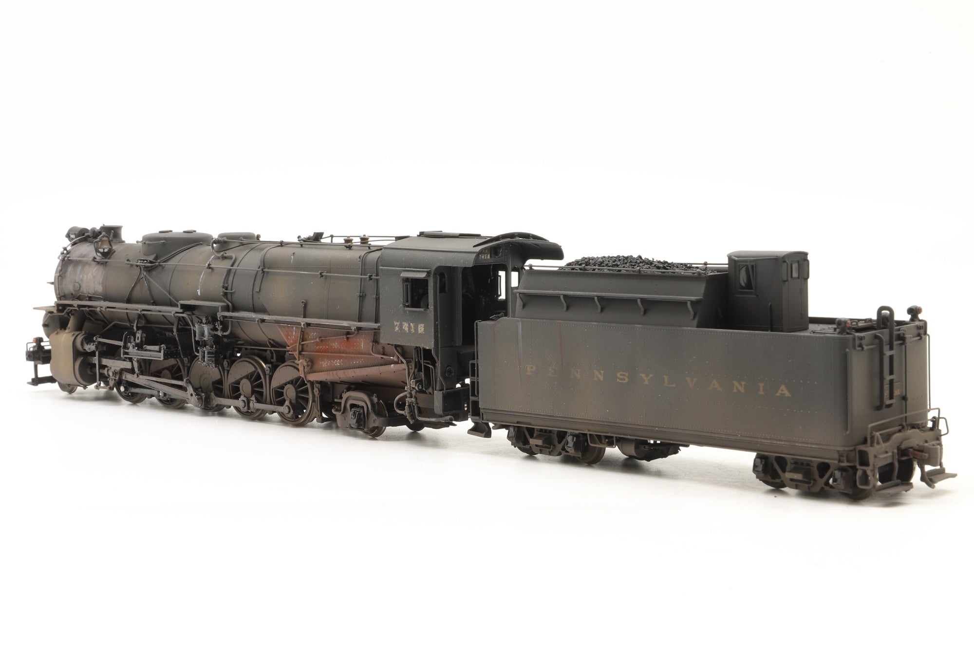 Challenger Imports Ltd HO Brass 2130.1 Pennsylvania Railroad Class N1 2-10-2 '7418' Weathered Factory Painted