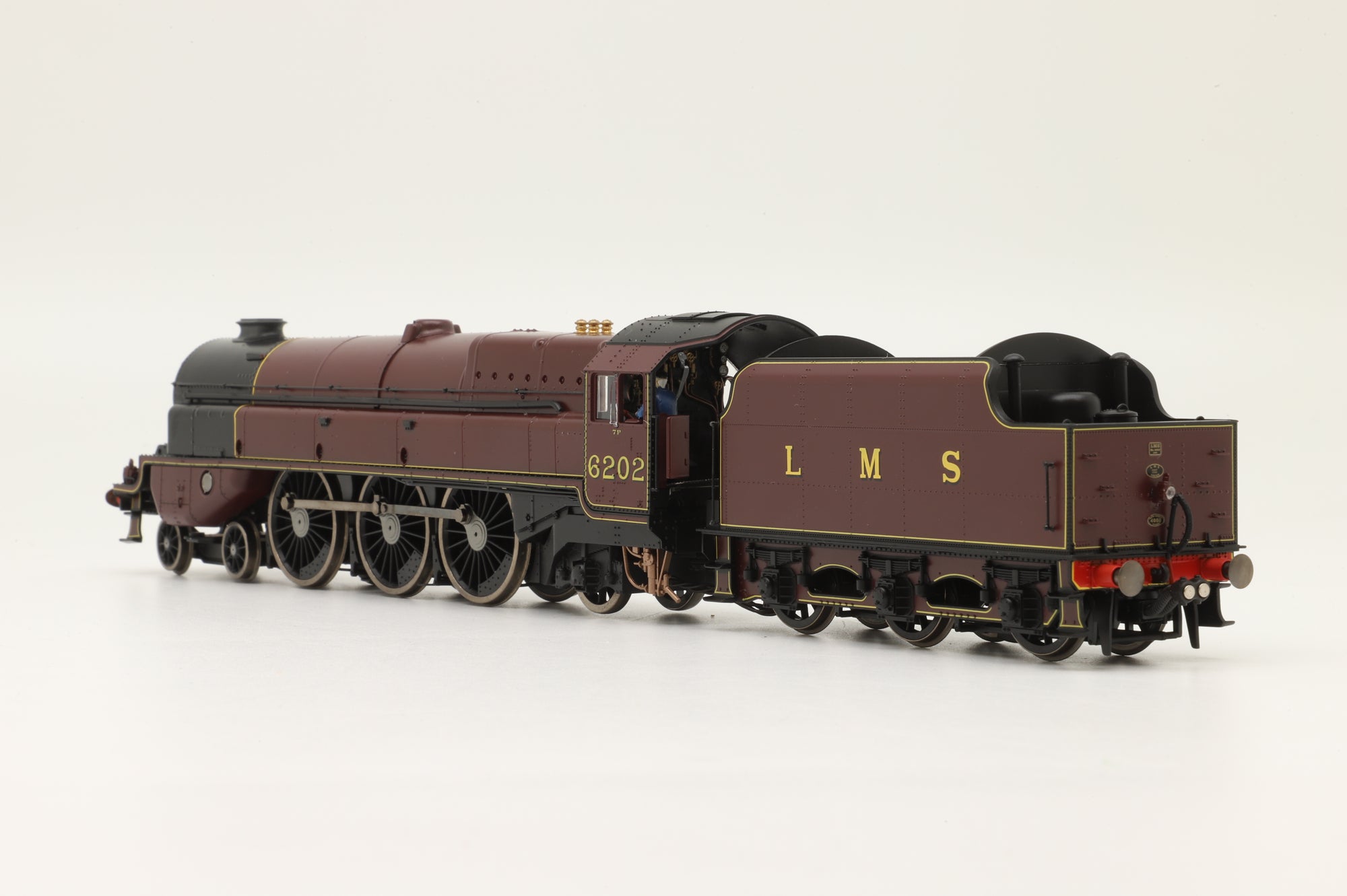 Hornby OO R30134 LMS Princess Royal Class 'The Turbomotive' 4-6-2 '6202', DCC Sound