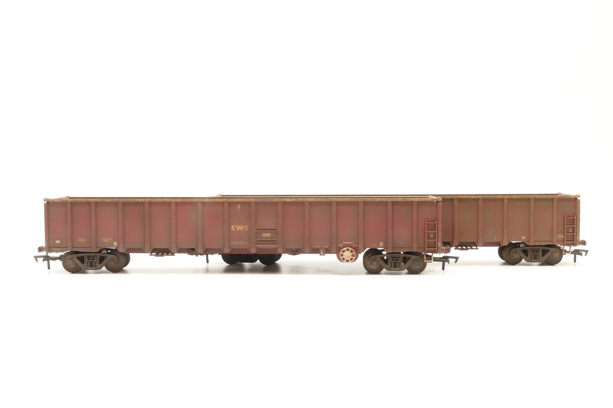 Bachmann OO Rake of 8x EWS MBA Wagons – Weathered