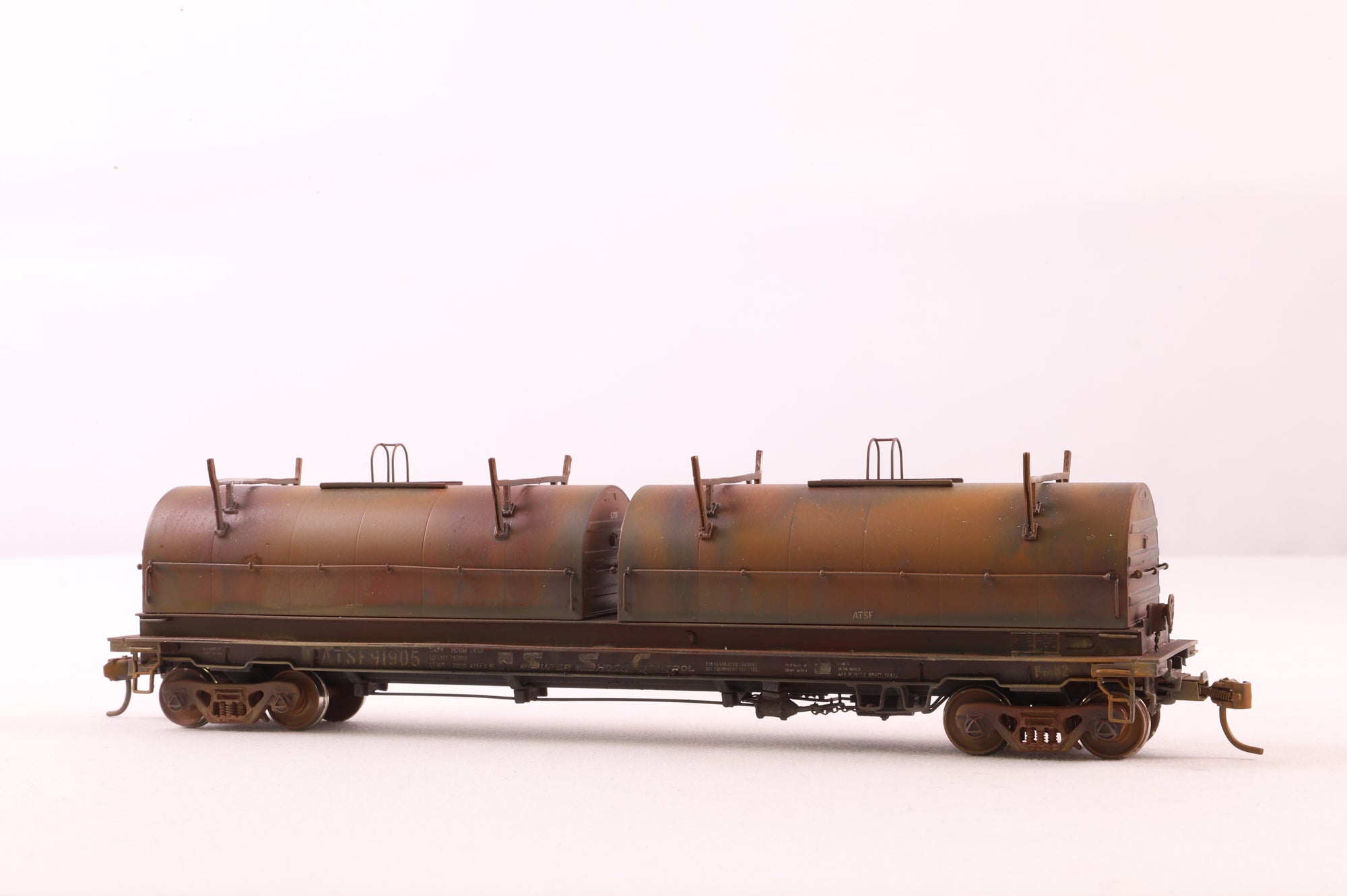 Overland Models HO Brass OMI-1357 Thrail Coil Steel Car '91905' Weathered