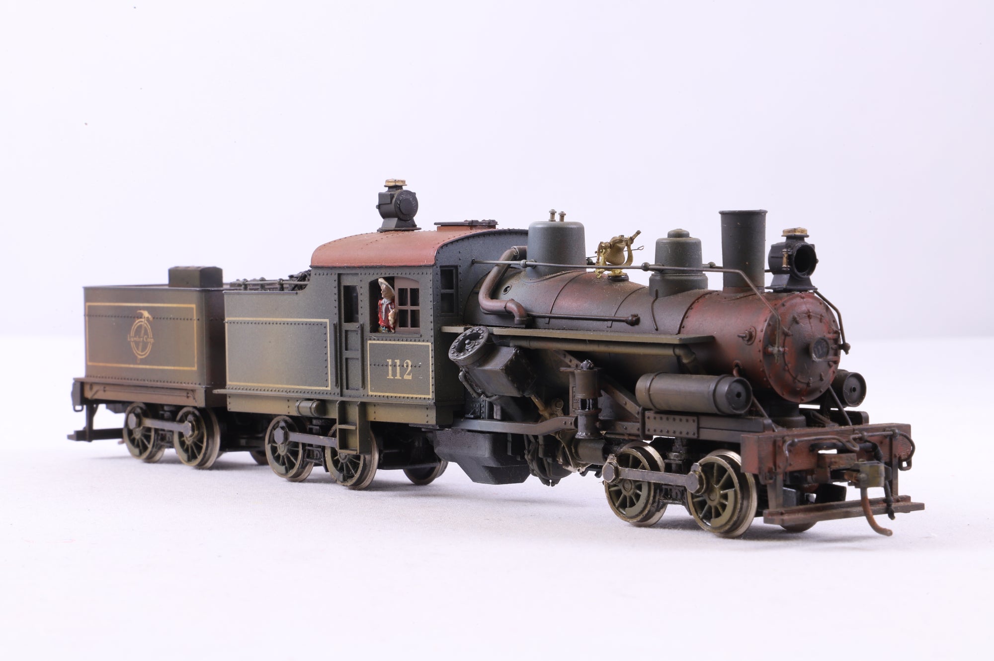 Rivarossi HO 1529 3-Truck Heisler Articulated Locomotive 112 Lehigh Navigational Coal Company Weathered