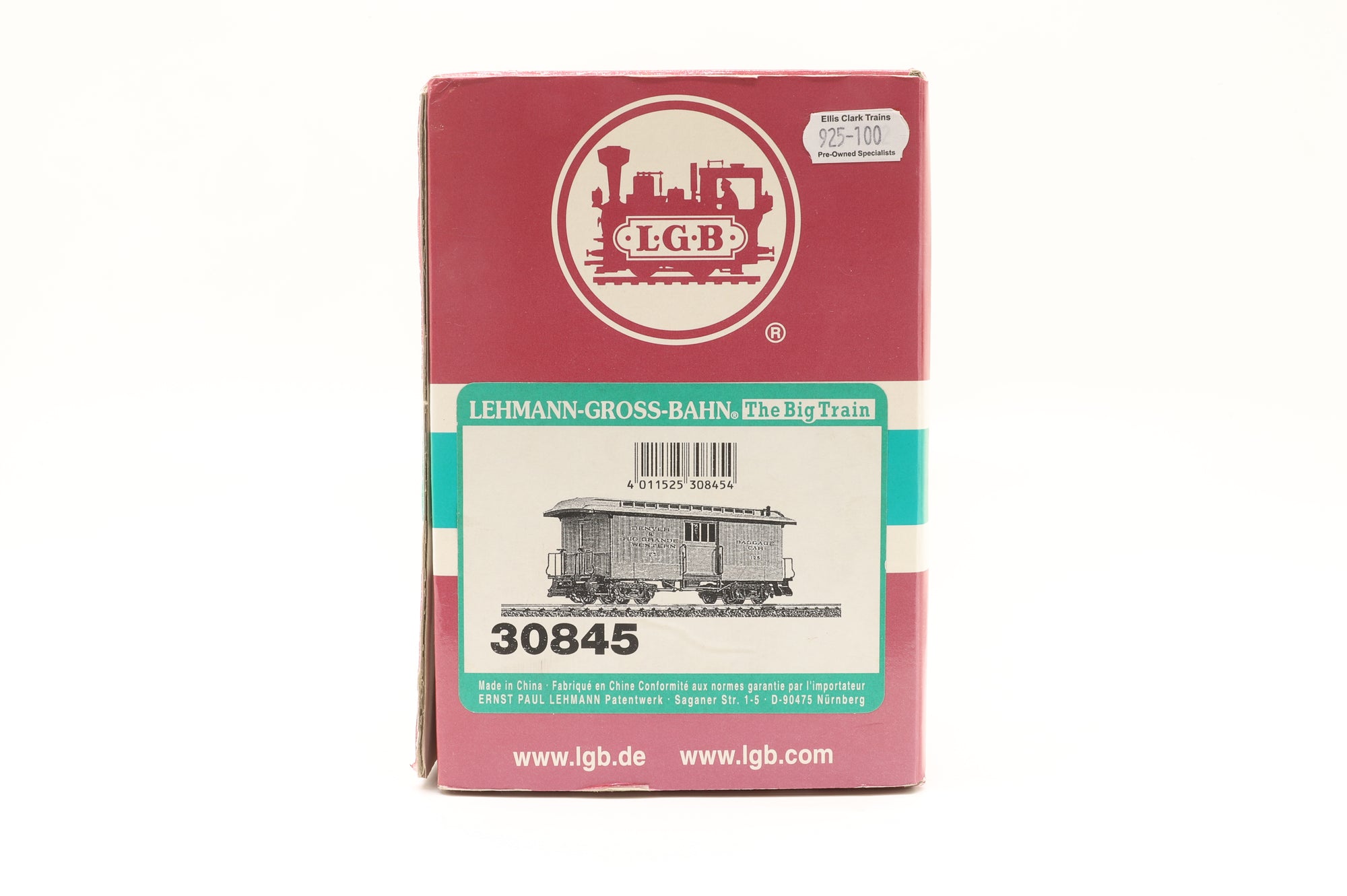 LGB G 30845 Baggage Car '125' Denver & Rio Grande Western Railroad