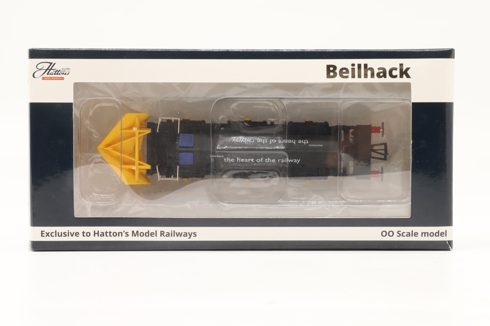 Hattons OO H4-BH-007 Beilhack Snow Plough (Ex Class 40) ZZA 'ADB965580' Railtrack Black