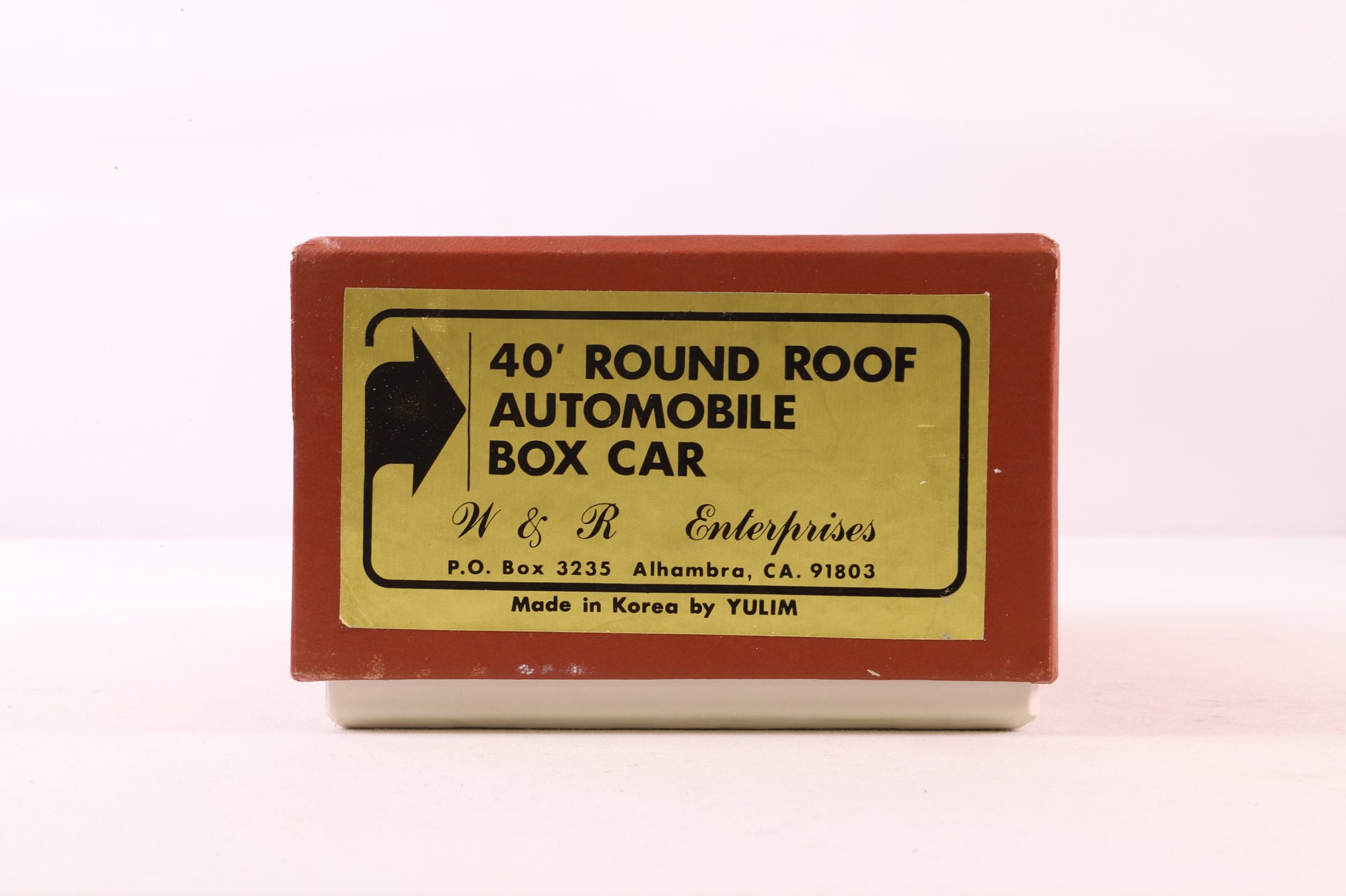 W&R Enterprises HO Brass 3235 Box Car Auto NP 40' Round Roof Auto Box v '39200'