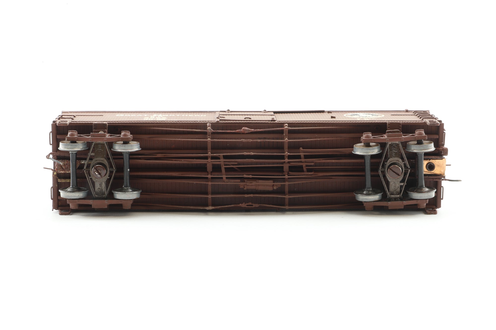 Nickel Plate Products HO Brass Box car GN 40' wood w/ truss rods '3592' Weathered