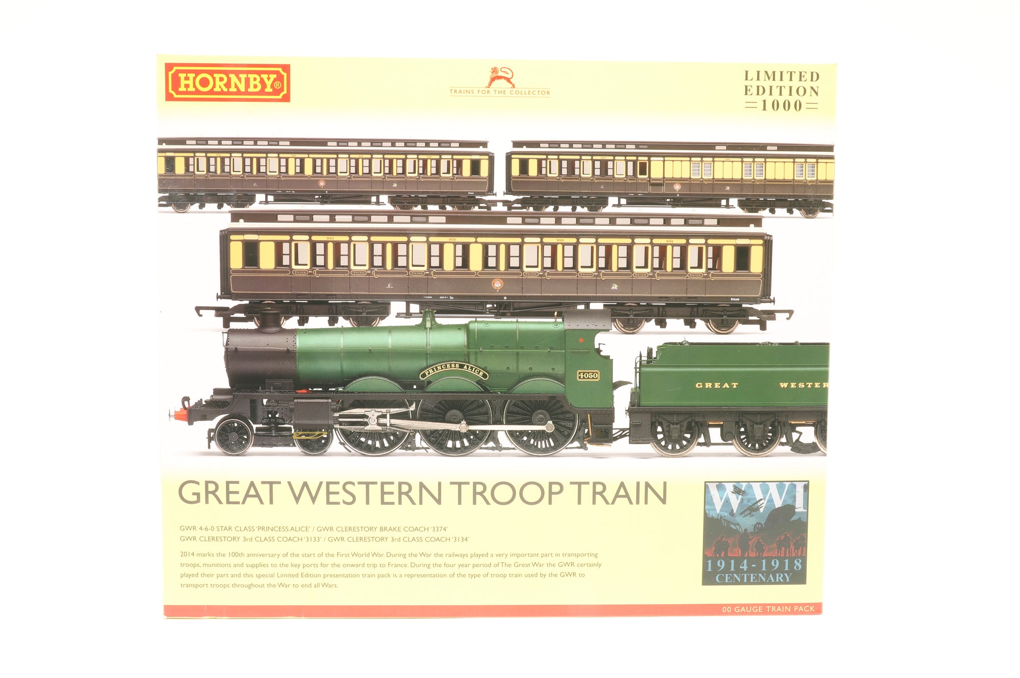 Hornby OO R3219 Great Western Troop Train Train Pack Limited Edition 845/1000, DCC Fitted