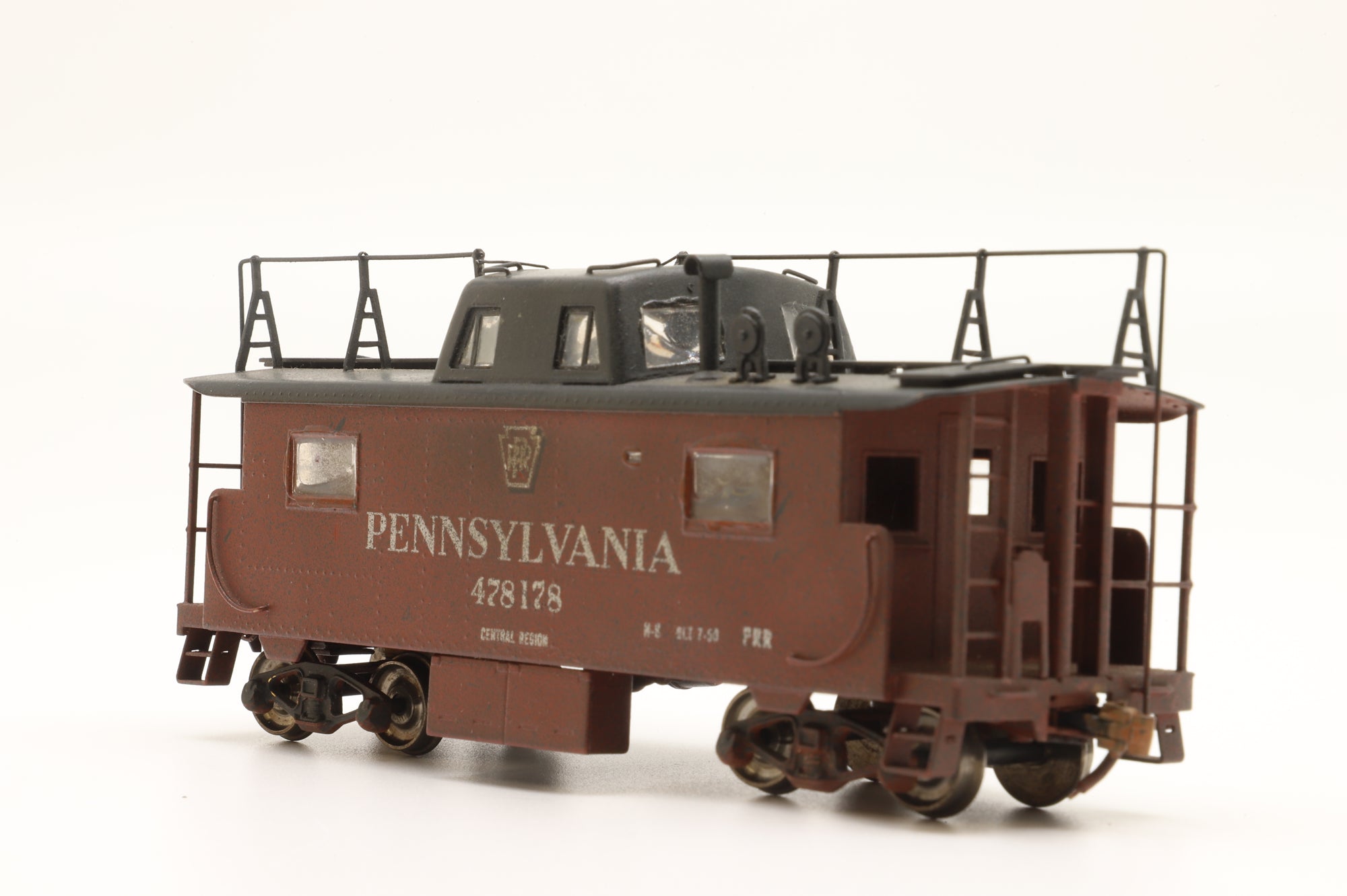 Alco Models HO Brass PRR N-8 '478178' Central Region, Weathered