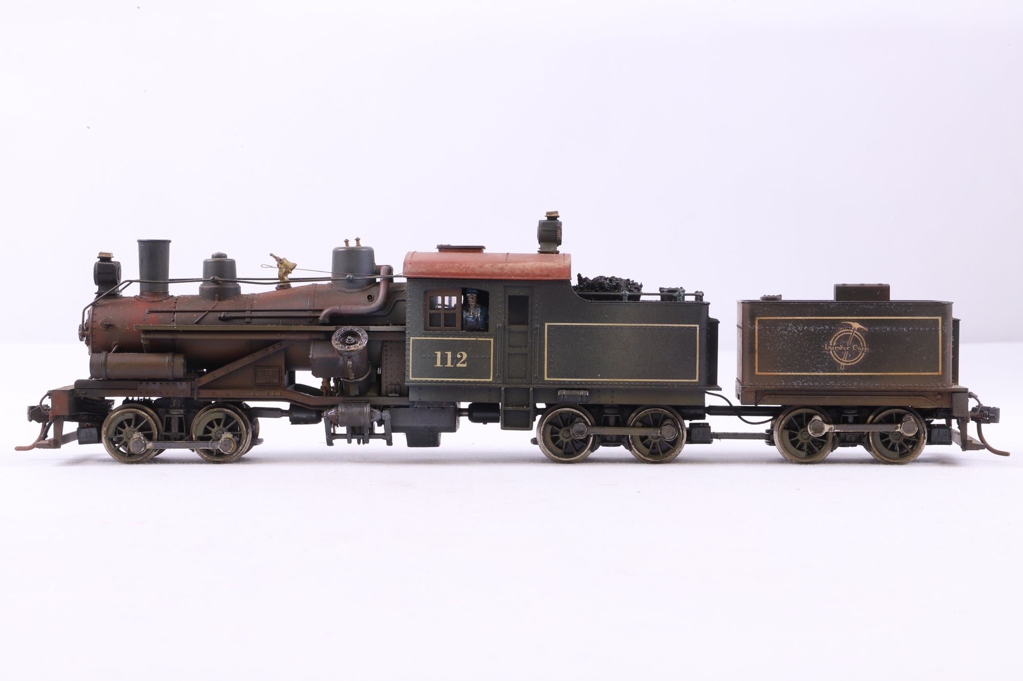 Rivarossi HO 1529 3-Truck Heisler Articulated Locomotive 112 Lehigh Navigational Coal Company Weathered