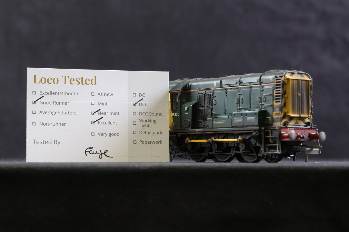 Hornby OO R2592 Class 08 Shunter Freightliner Green &#39;08530&#39;, DCC