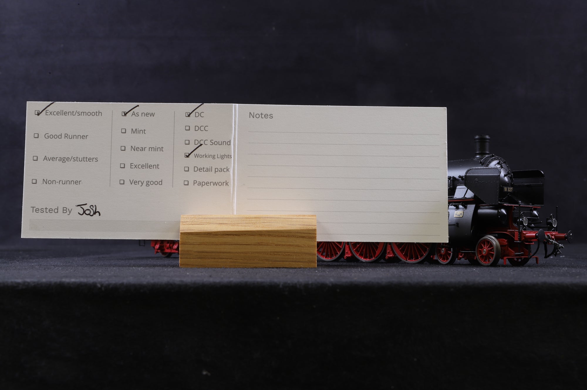 Lematec HO Brass HO-208/2 DRG BR 18 327 Schwarz-rot, Ltd Ed.16/38