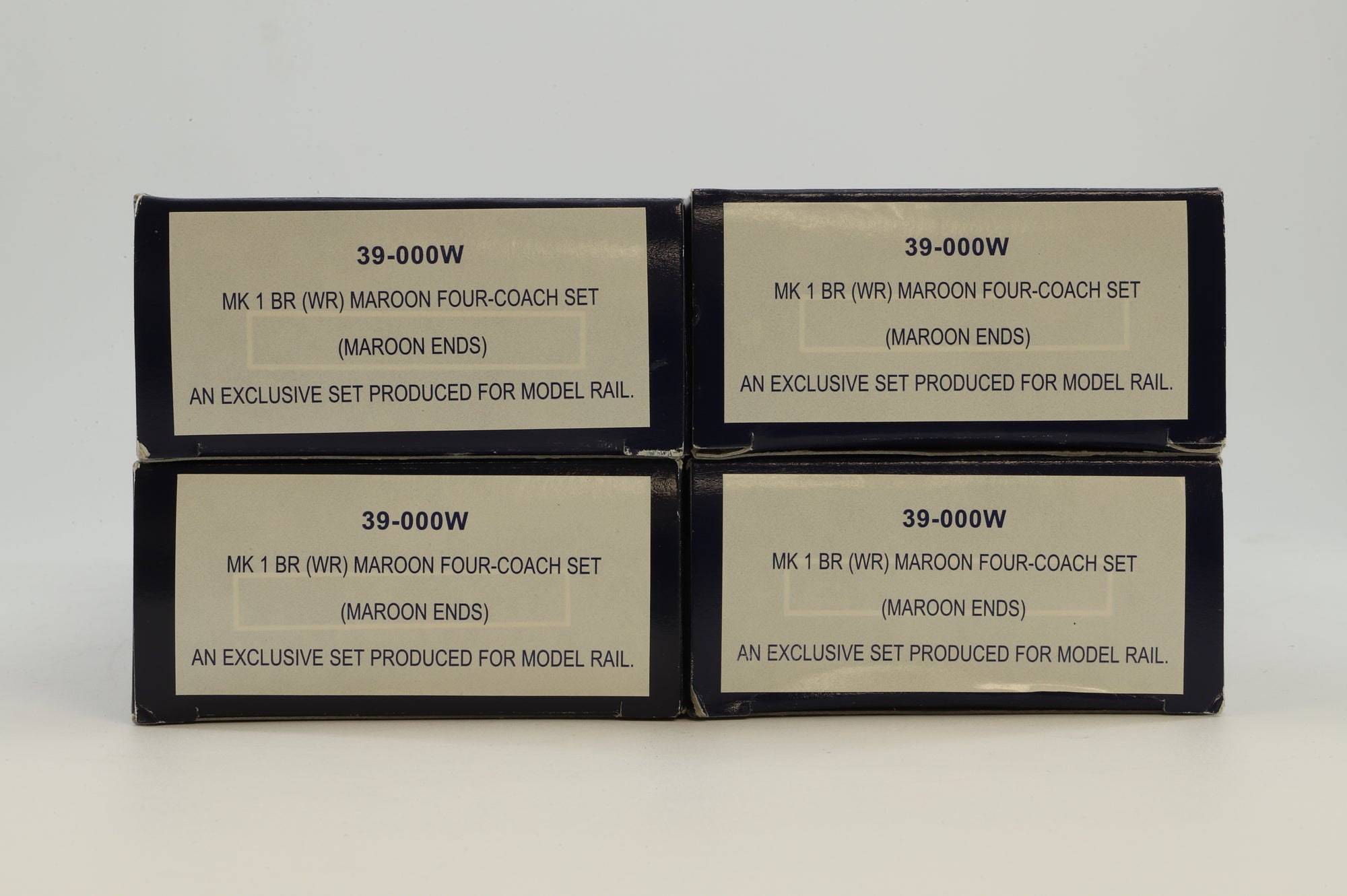 Bachmann OO 39-000W Rake Of 4 BR Mk1 Maroon (WR) 4 Coach Set