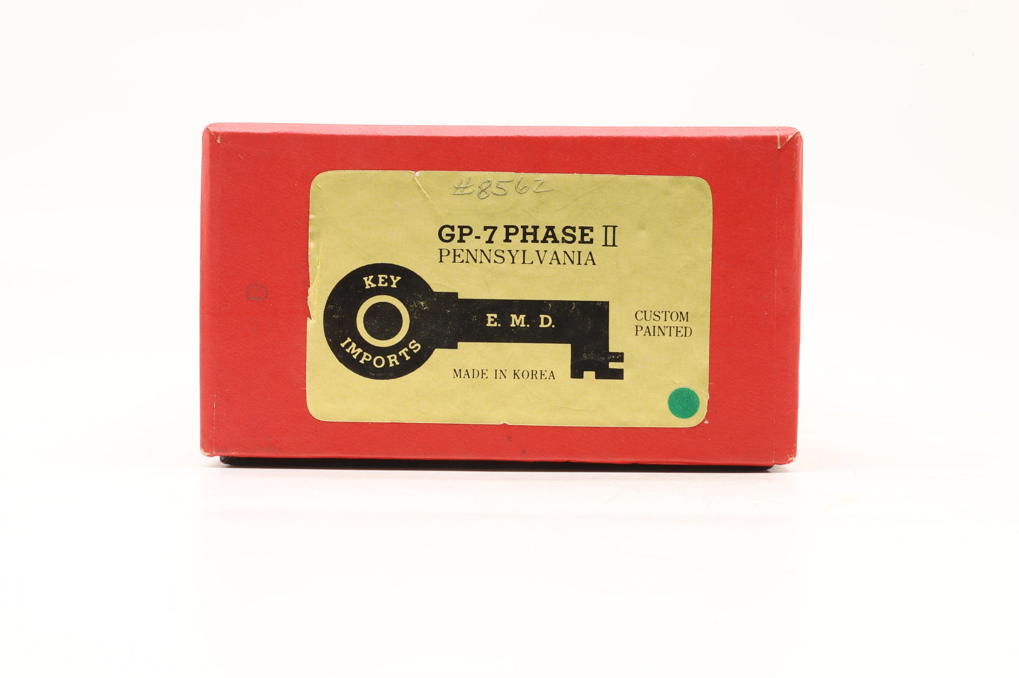 Key Imports/Samhongsa HO Brass GP-7 II 8562 in PRR Black, Factory Painted