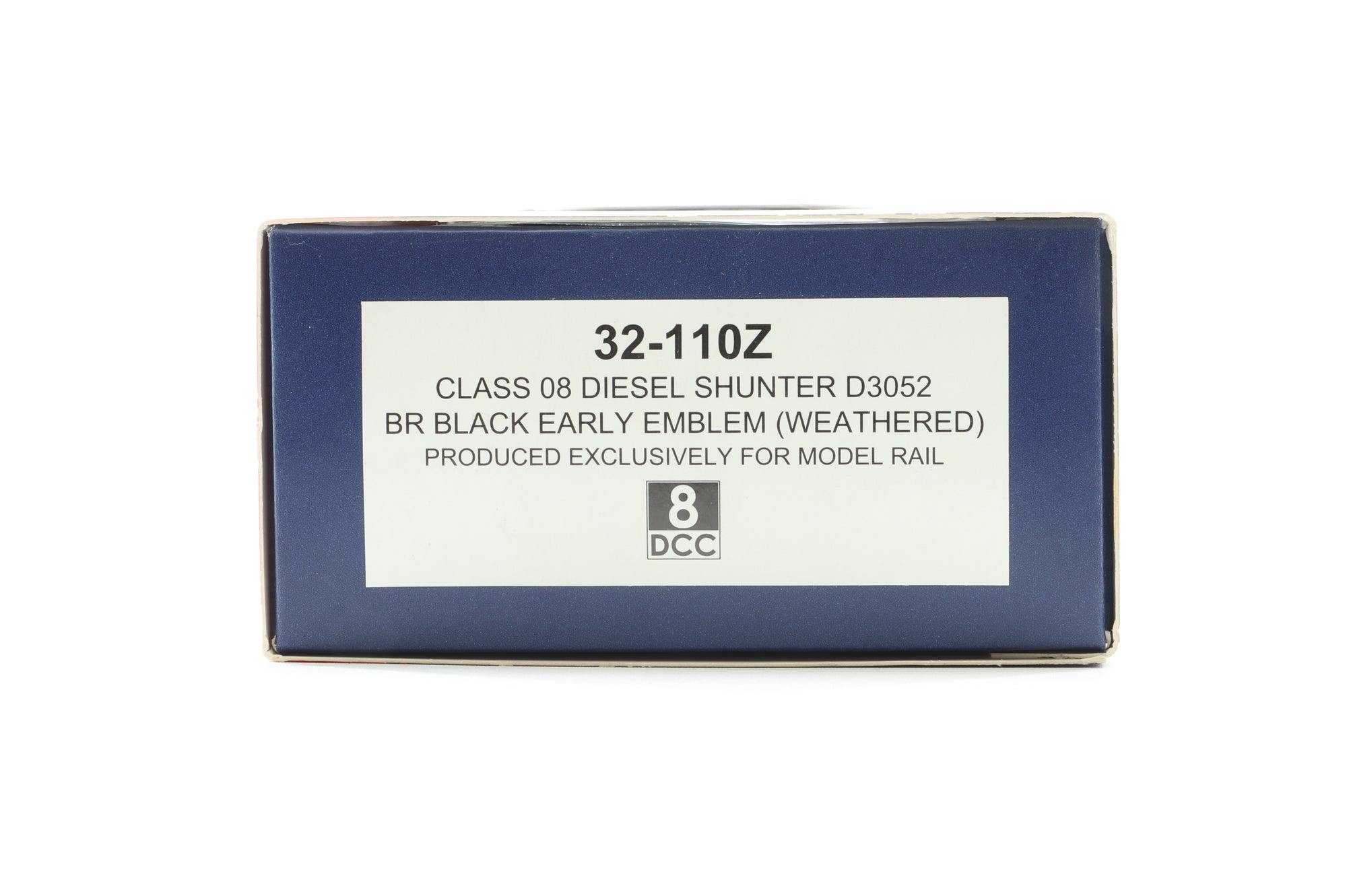 Bachmann OO 32-110Z Class 08 Diesel Shunter 'D3052' BR Black Early Emblem, Excl. Model Rail, Weathered