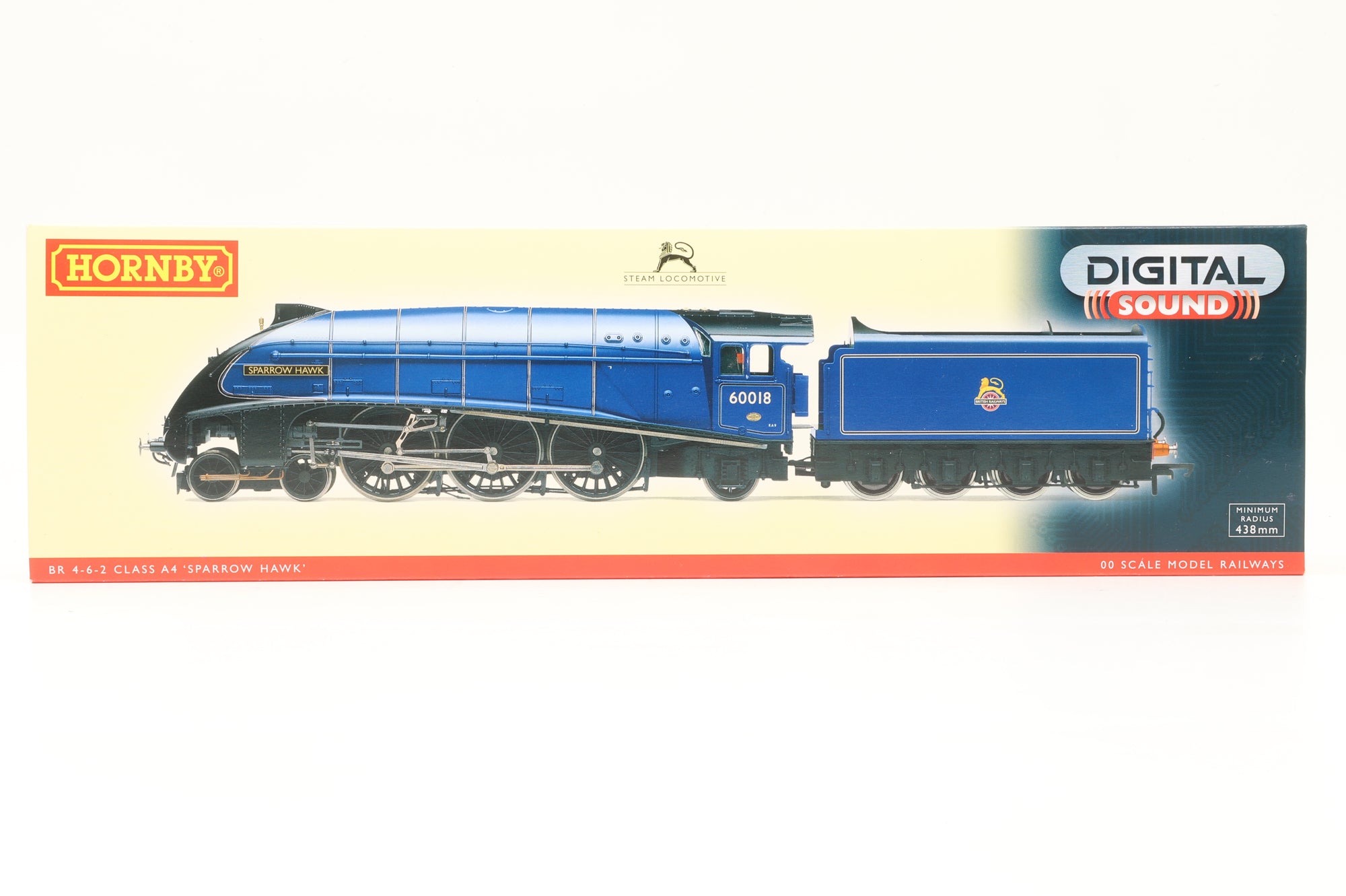Hornby OO R2991XS A4 Class 60018 'Sparrow Hawk' in BR Express Blue - DCC Sound