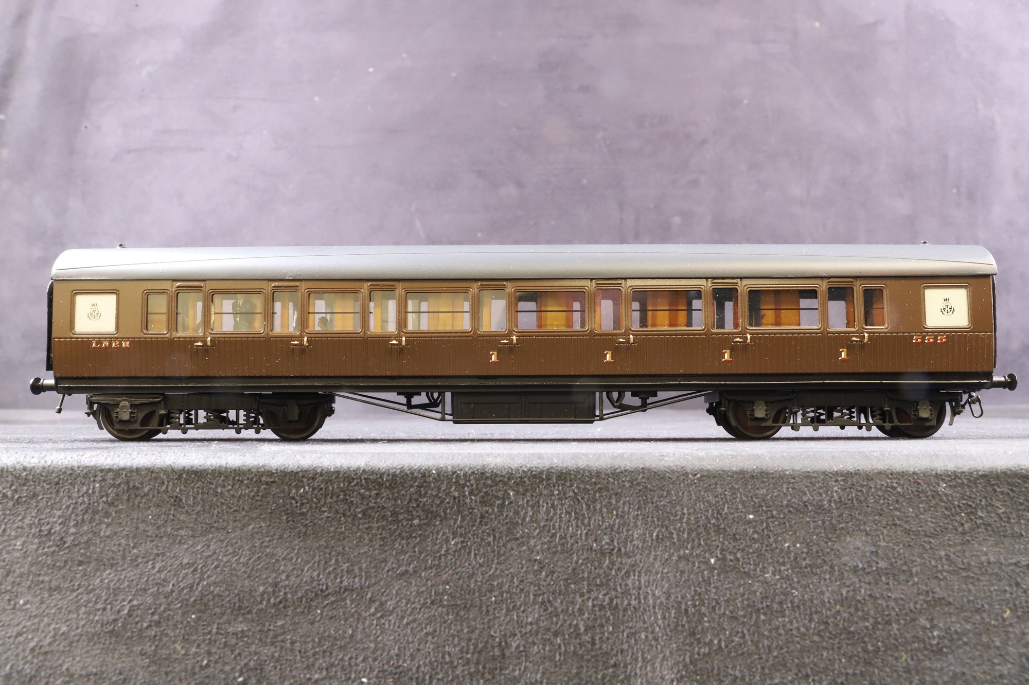 Lawrence Scale Models OO Great Central Barham 1st Class Coach Kit Built