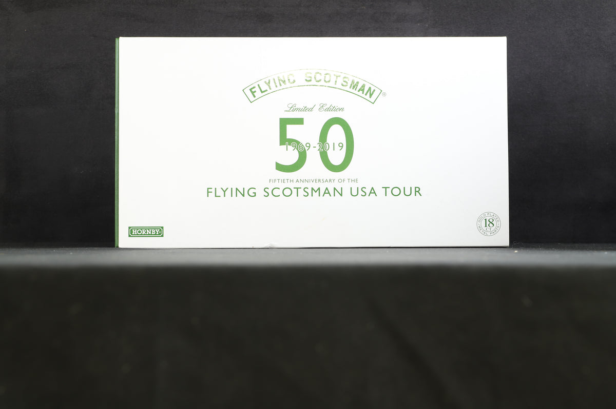 Hornby OO R3738 LNER Class A3 &#39;Flying Scotsman&#39; &#39;4472&#39; USA Tour 1969 50TH Anniversary 18CT Gold Plated Ltd Ed. 687/1000