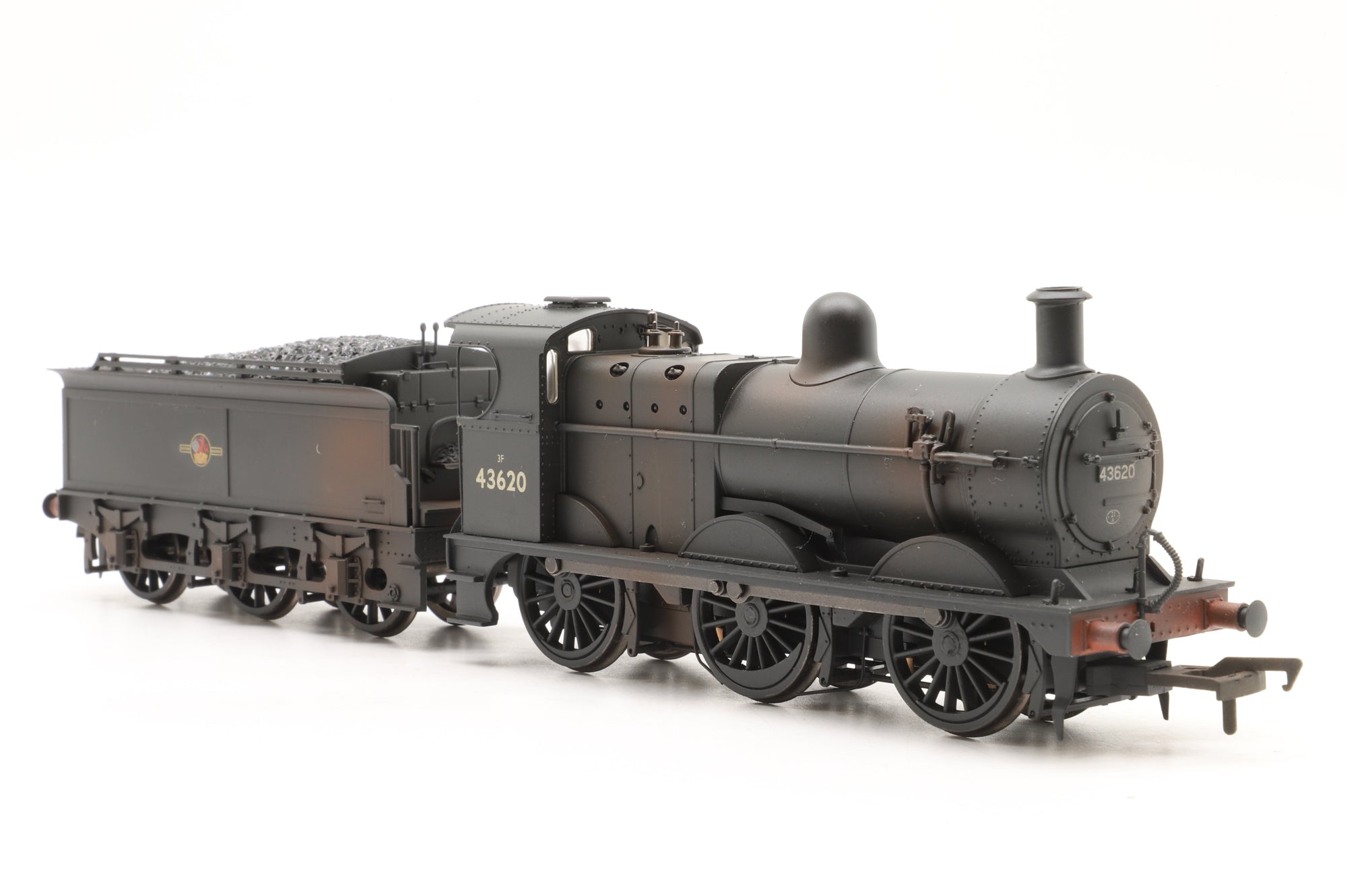Bachmann OO 31-628DC Class 3F '43620' BR Black L/C Weathered DCC Fitted