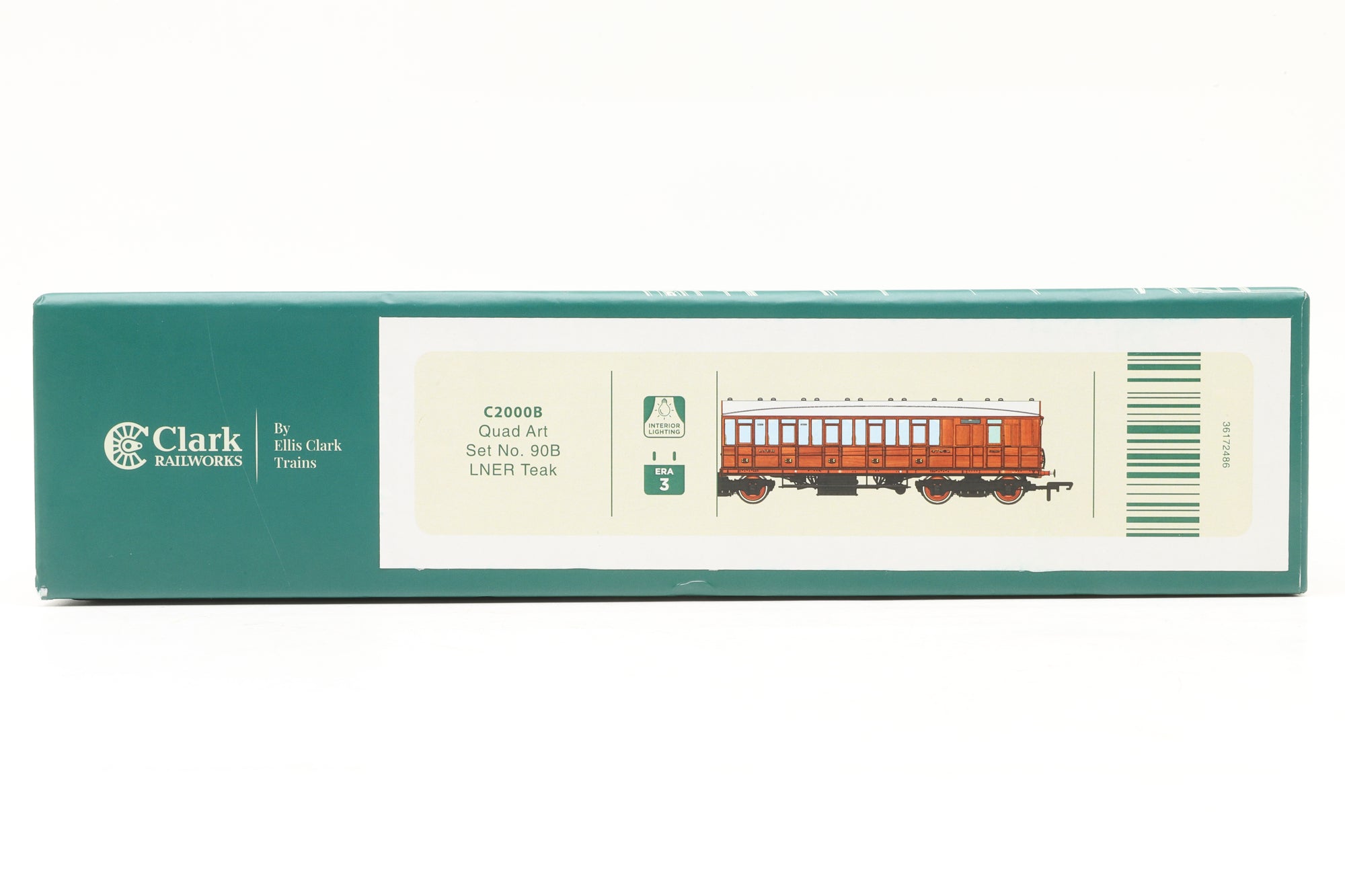 Clark Railworks OO C2000B Quad Art Set No. 90B LNER Teak (Pre-Owned)