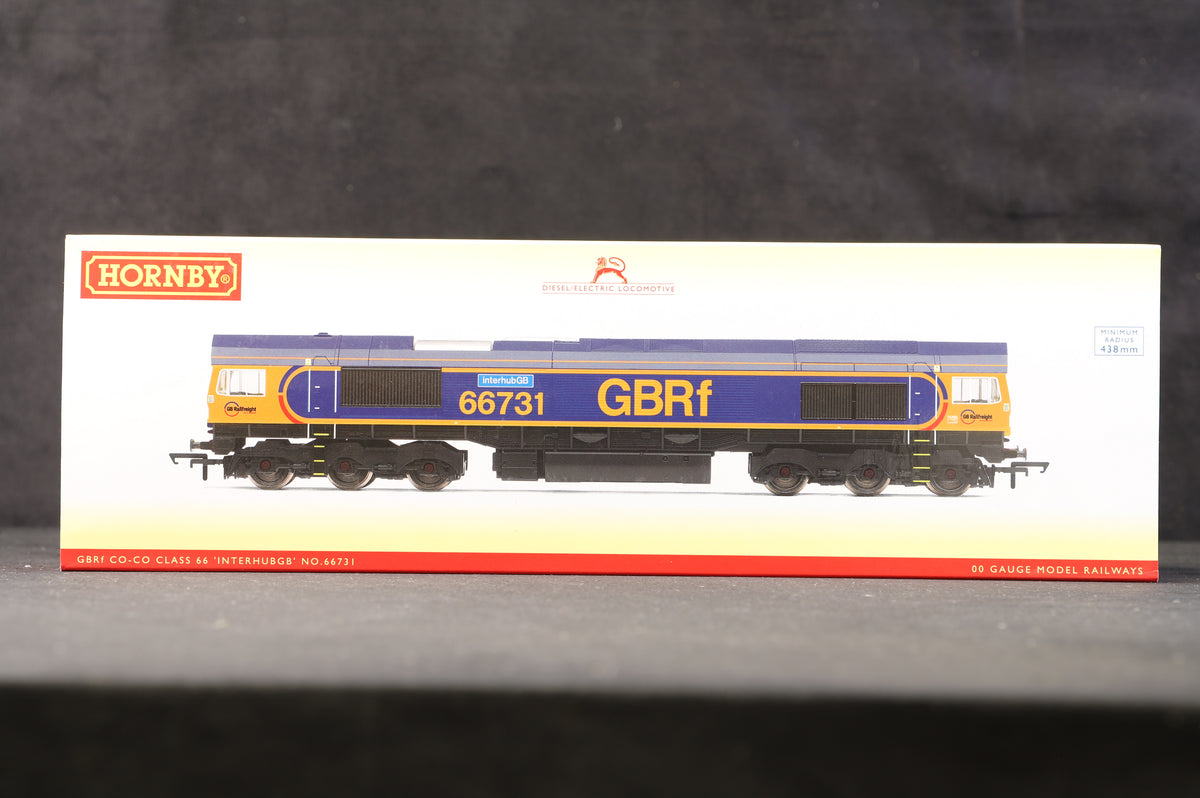 Hornby OO R3785 GBRf Co-Co Class 66 &#39;Interhub GB&#39; &#39;66731&#39;