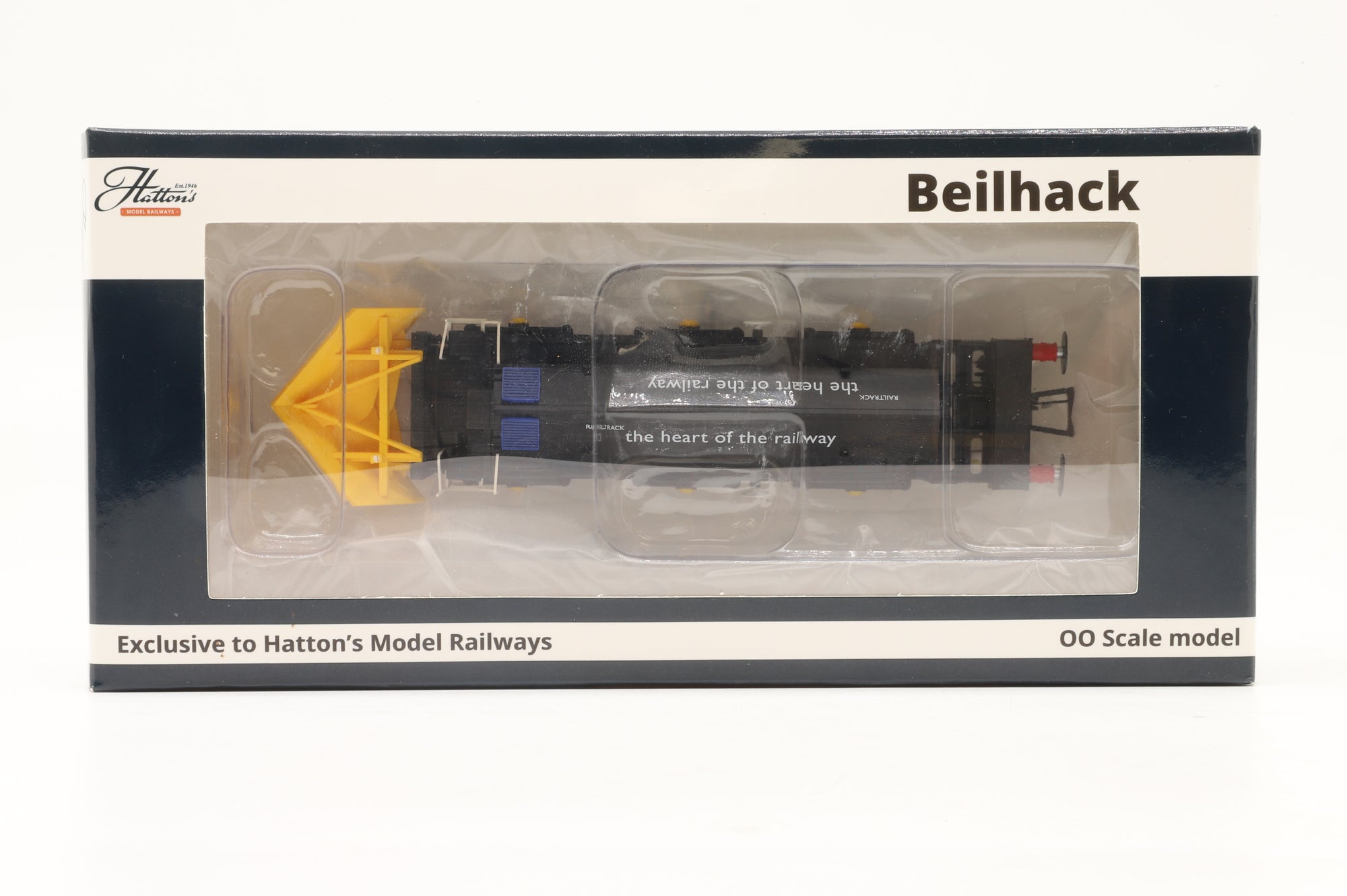 Hattons OO H4-BH-008 Beilhack Snow Plough (Ex Class 40) ZZA 'ADB965581' Railtrack Black